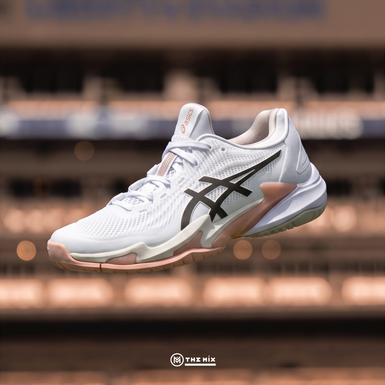Asics Court FF 3 White Black Coffee, ASICS Court FF 3 1042A220-108, ASICS tennis shoes, FF BLAST tennis shoes, GEL cushioning court shoes, giày tennis ASICS cao cấp