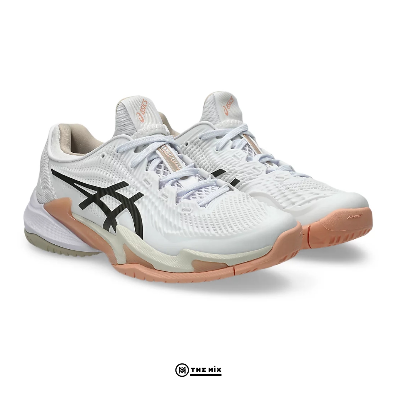 Asics Court FF 3 White Black Coffee, ASICS Court FF 3 1042A220-108, ASICS tennis shoes, FF BLAST tennis shoes, GEL cushioning court shoes, giày tennis ASICS cao cấp