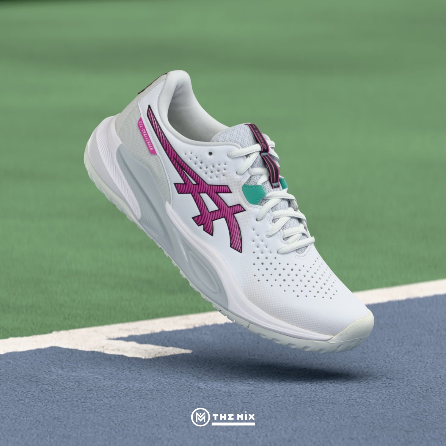 Asics Gel Challenger 15 Digital Sakura, ASICS tennis shoes, 1041A510-102, GEL cushioning, court performance shoes, tennis court shoes, pickleball, giày asics pickleball