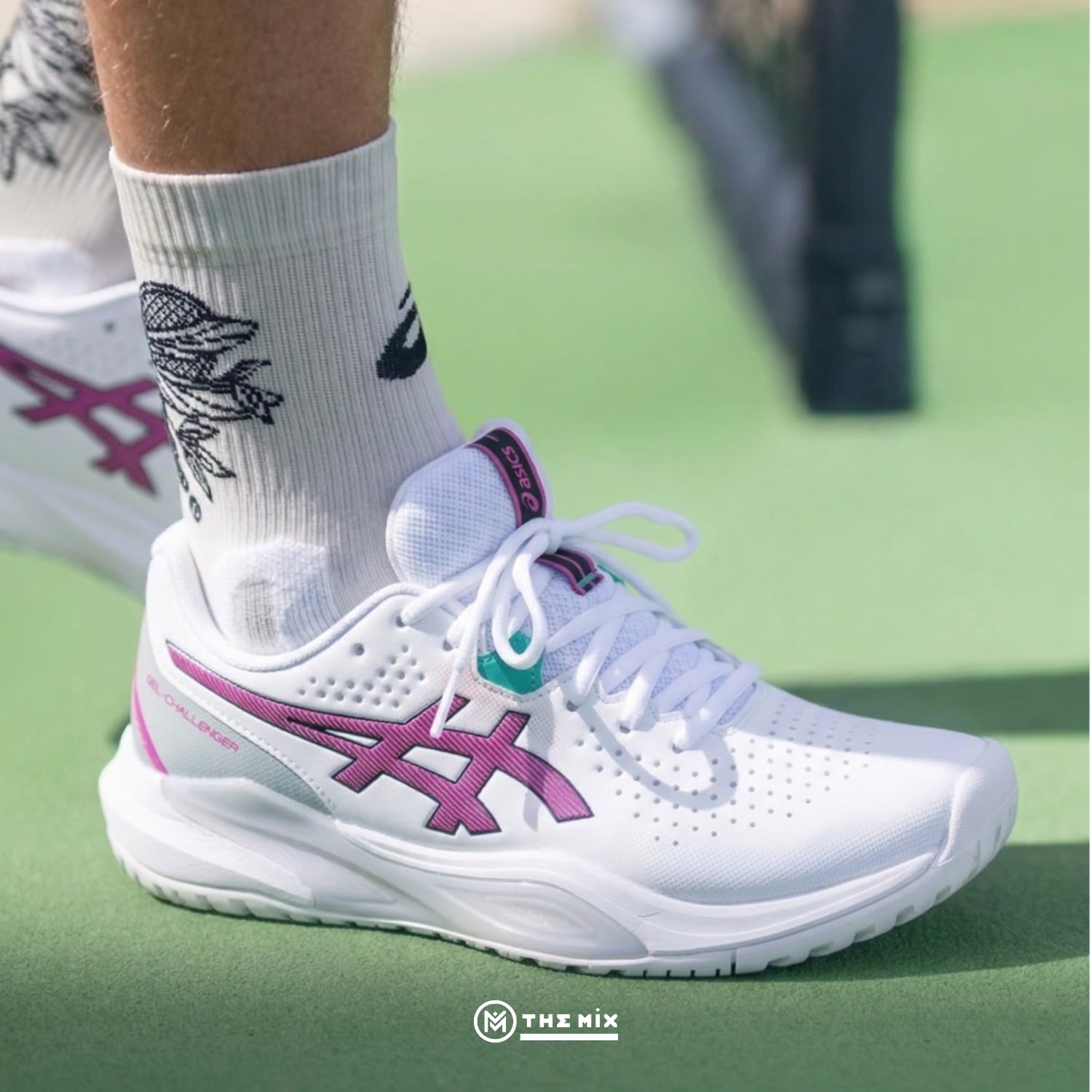 Asics Gel Challenger 15 Digital Sakura, ASICS tennis shoes, 1041A510-102, GEL cushioning, court performance shoes, tennis court shoes, pickleball, giày asics pickleball
