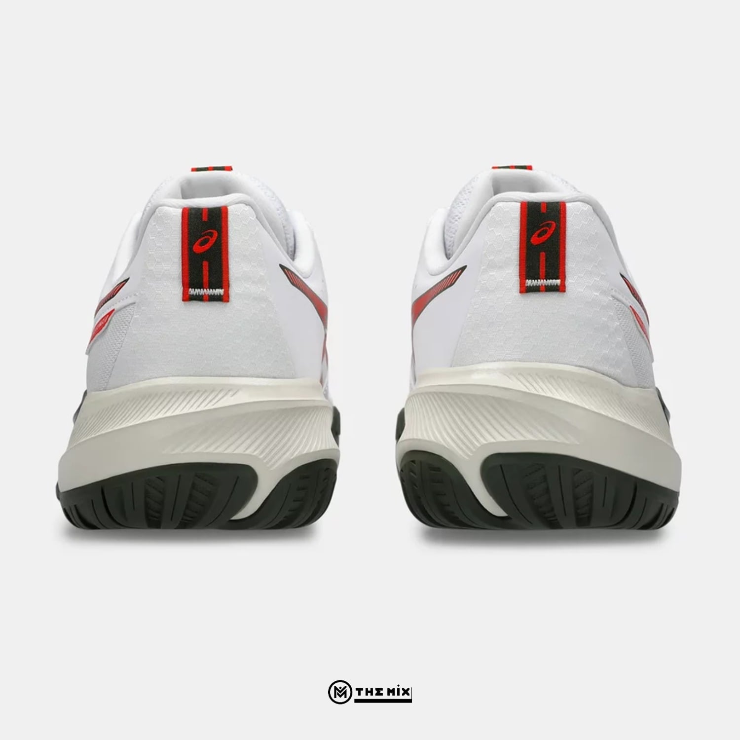 Asics Gel Challenger 15 White Cherry Tomato, ASICS tennis shoes, 1041A510-104, GEL cushioning, white red tennis shoes, court performance shoes, pickleball shoes