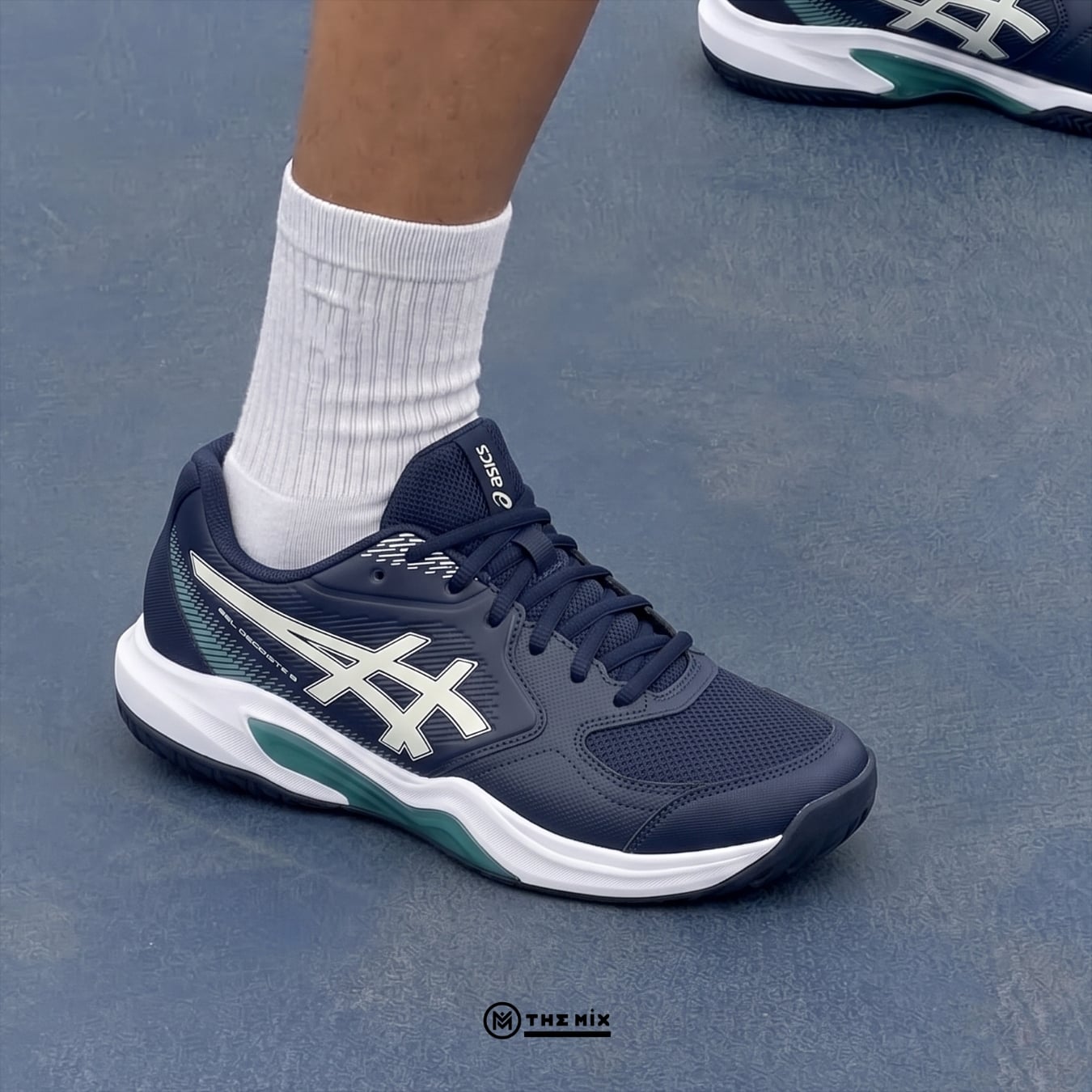Asics Gel Dedicate 9 Midnight Oatmeal, ASICS Gel Dedicate 9 1041A543-400, ASICS tennis shoes, ASICS pickleball shoes, GEL cushioning court shoes, giày tennis ASICS