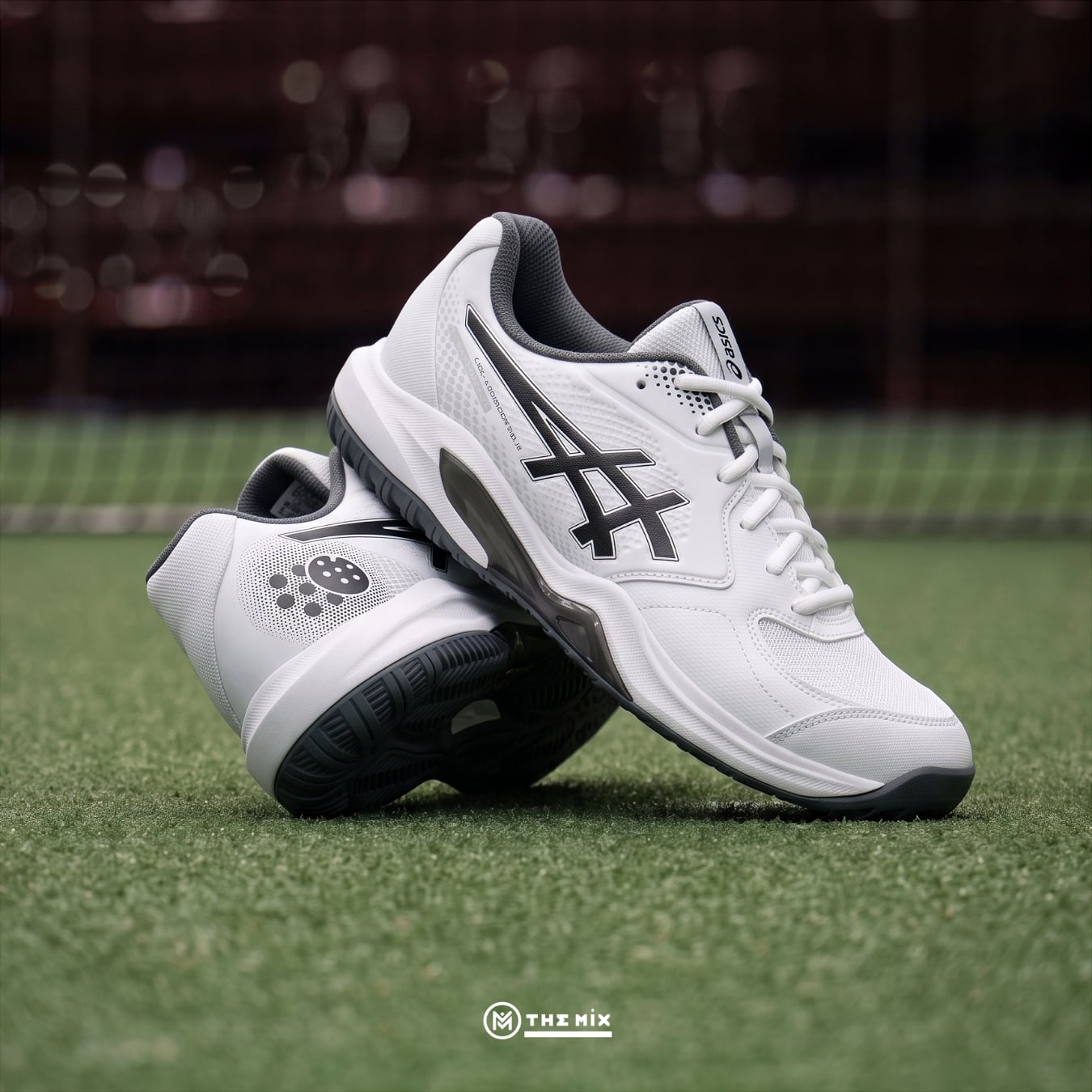 Asics Gel Dedicate 9 White Gunmetal, ASICS 1041A545-100, ASICS pickleball shoes, ASICS tennis shoes, GEL Dedicate 9, giày court ASICS, giày pickleball