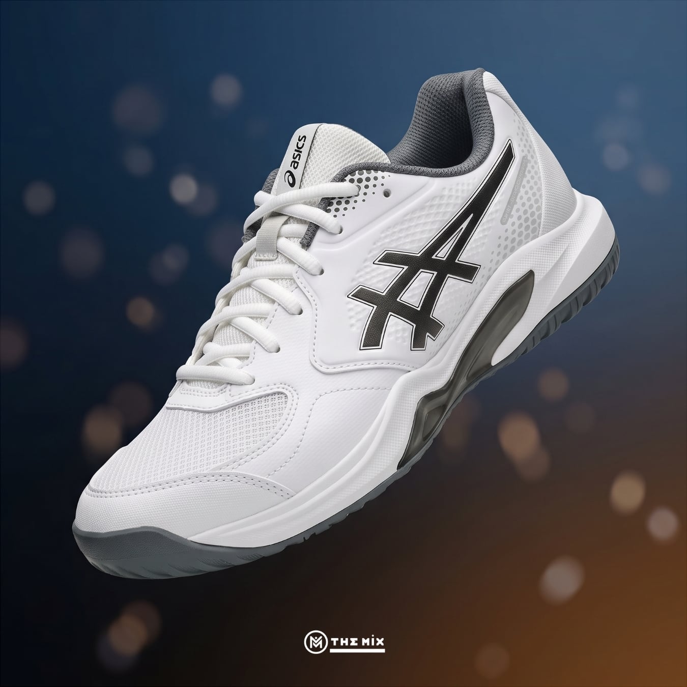 Asics Gel Dedicate 9 White Gunmetal, ASICS 1041A545-100, ASICS pickleball shoes, ASICS tennis shoes, GEL Dedicate 9, giày court ASICS, giày pickleball