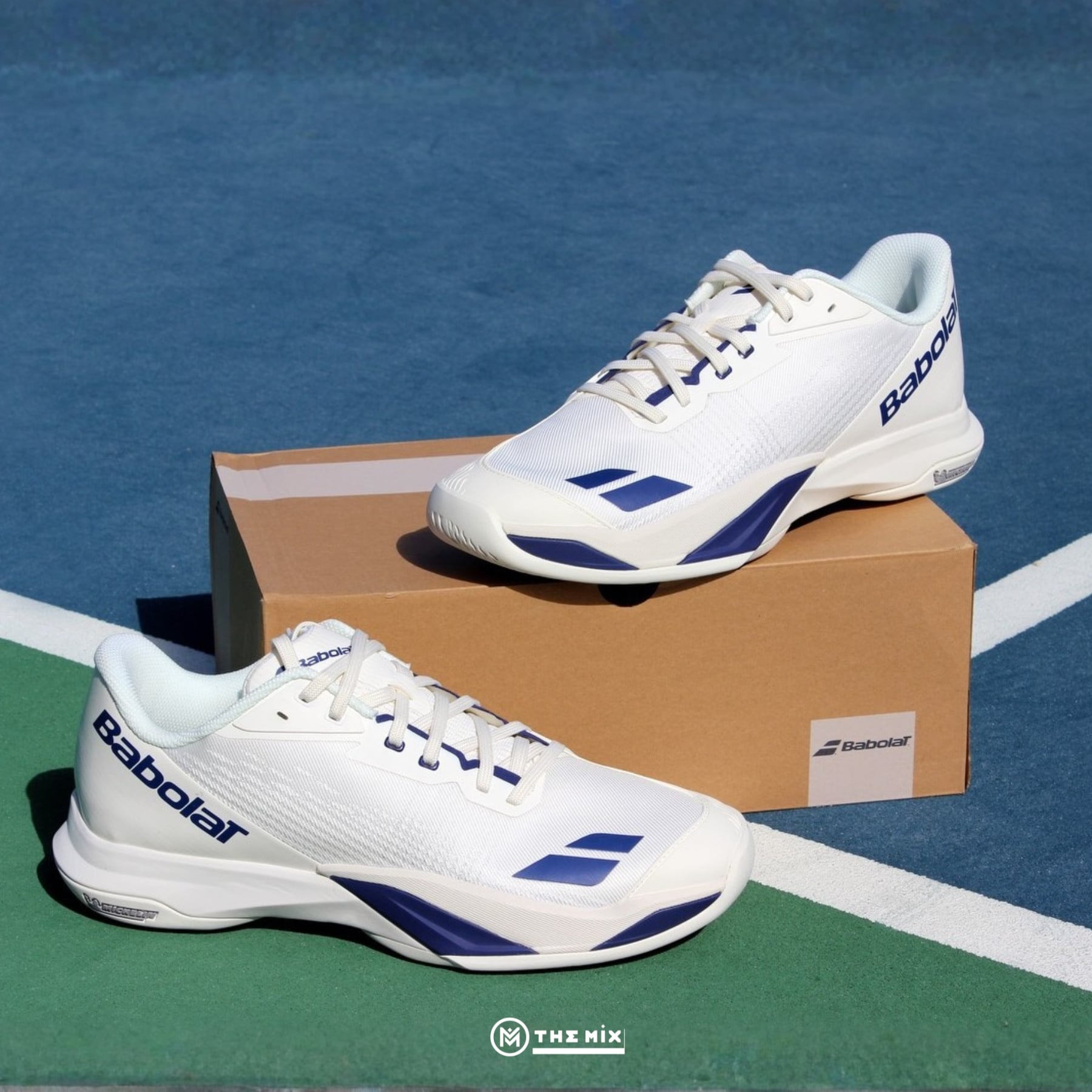 Babolat Jet Mach 4 All Court 'White Blue'