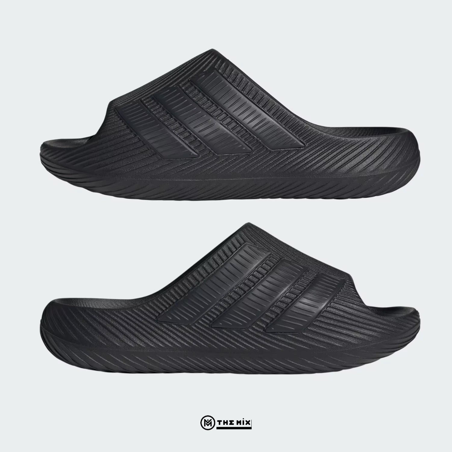 Adidas Purechill Slides All Black, Adidas Purechill KI0055, dép adidas all black, adidas slides chính hãng, dép adidas mới ra mắt Việt Nam, dép adidas đen