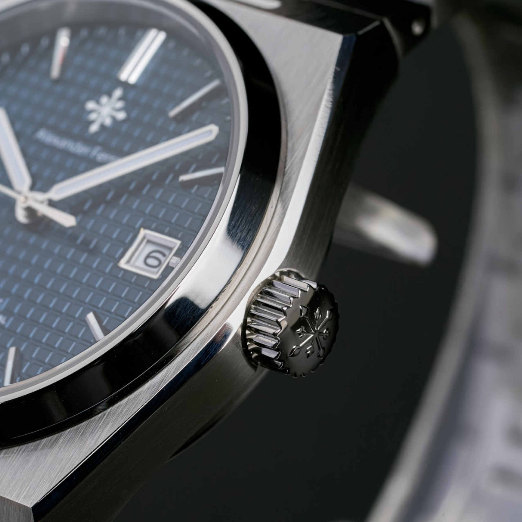 Đồng Hồ 5052S/05 Guilloché Navy - Alexander Ferros Chính Hãng