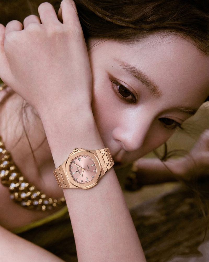 Đồng Hồ Alexander Ferros 6152R/16 - 33mm - Guilloché Flamingo Gold