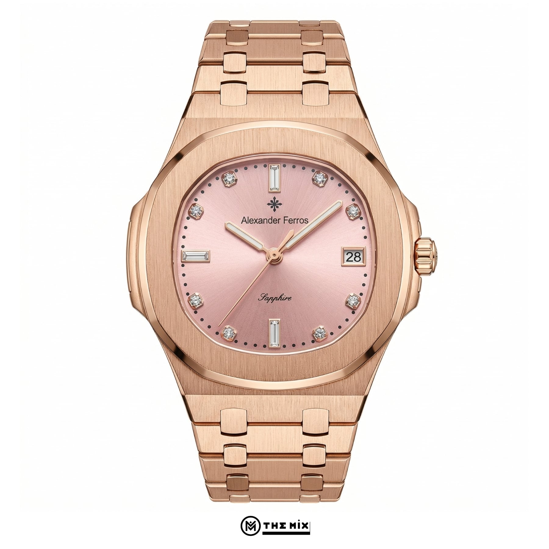 Đồng Hồ Alexander Ferros 6152R/16 - 33mm - Guilloché Flamingo Gold