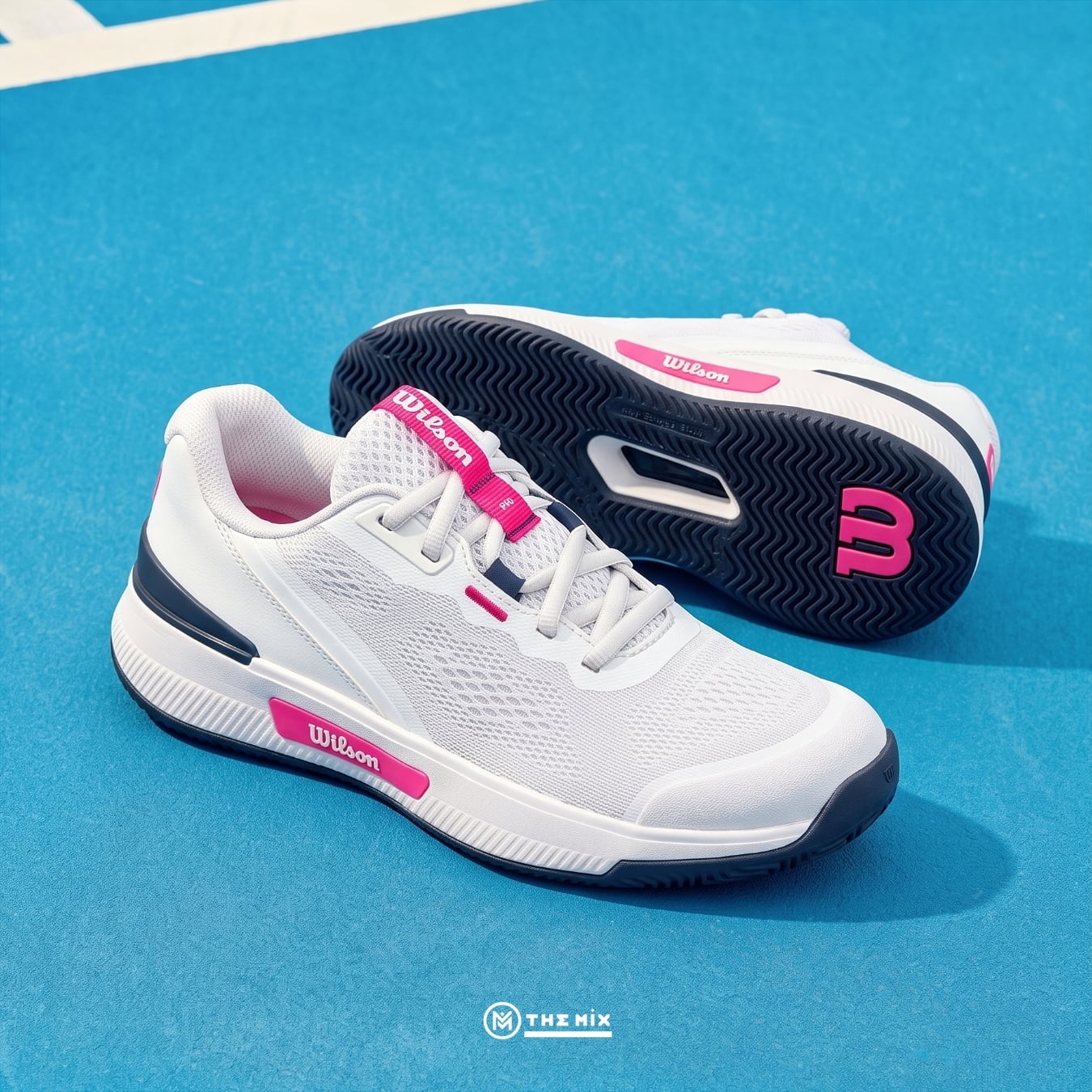 Wilson Intrigue Pro Bright White, Wilson WRS00766001, giày pickleball Wilson, giày pickleball nữ Wilson, giày Wilson chính hãng, Wilson Intrigue Pro, Duralast, Bio-Based Foam, giày court nữ Wilson