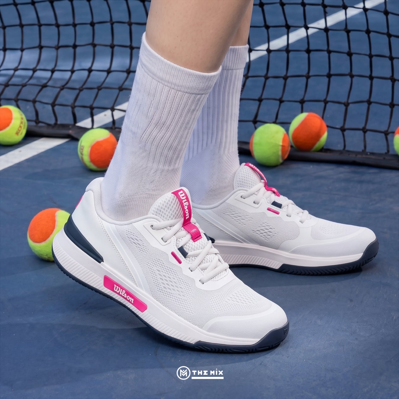 Wilson Intrigue Pro Bright White, Wilson WRS00766001, giày pickleball Wilson, giày pickleball nữ Wilson, giày Wilson chính hãng, Wilson Intrigue Pro, Duralast, Bio-Based Foam, giày court nữ Wilson