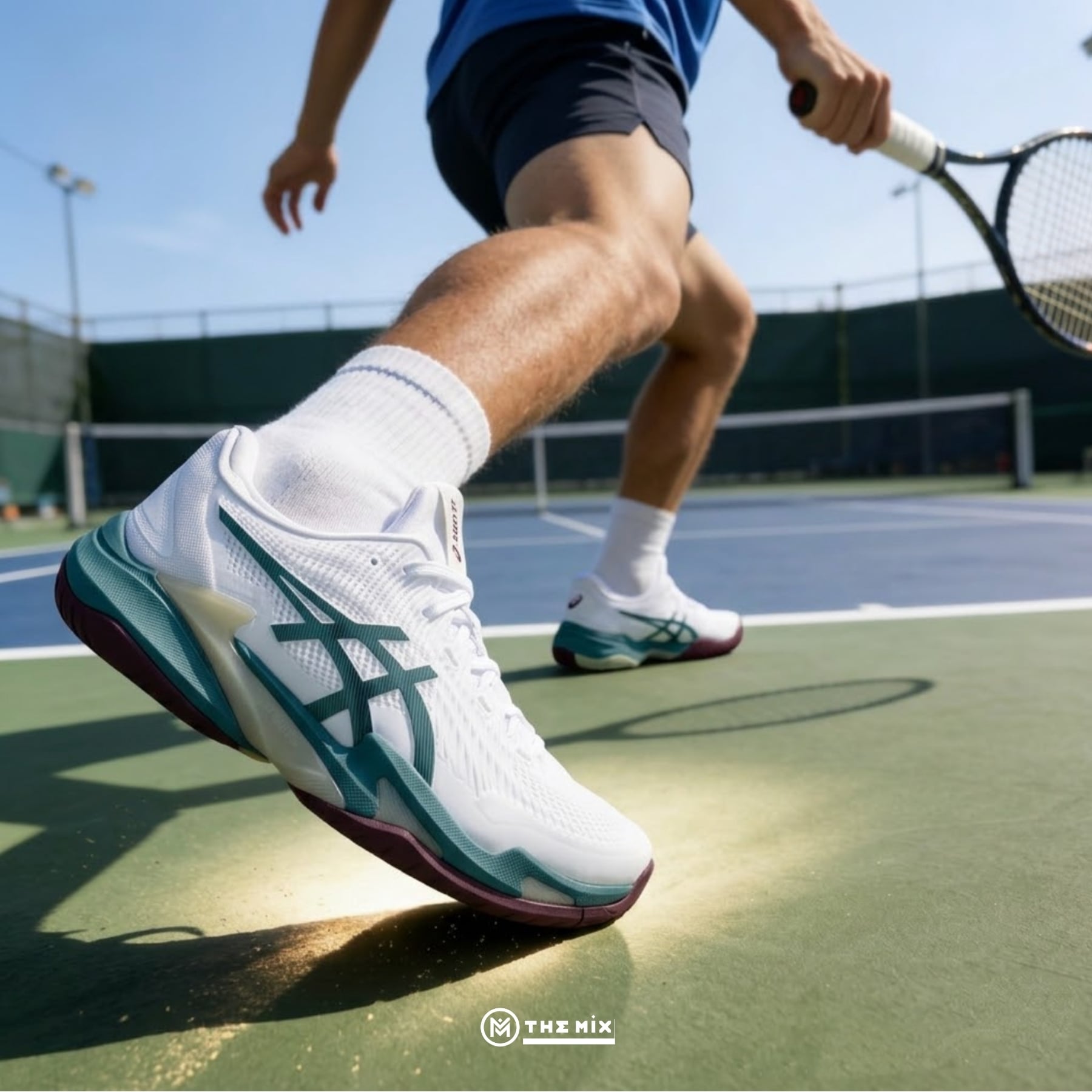 Asics Court FF 3 “White Foggy Teal” - 1041A370-107 - Chính Hãng