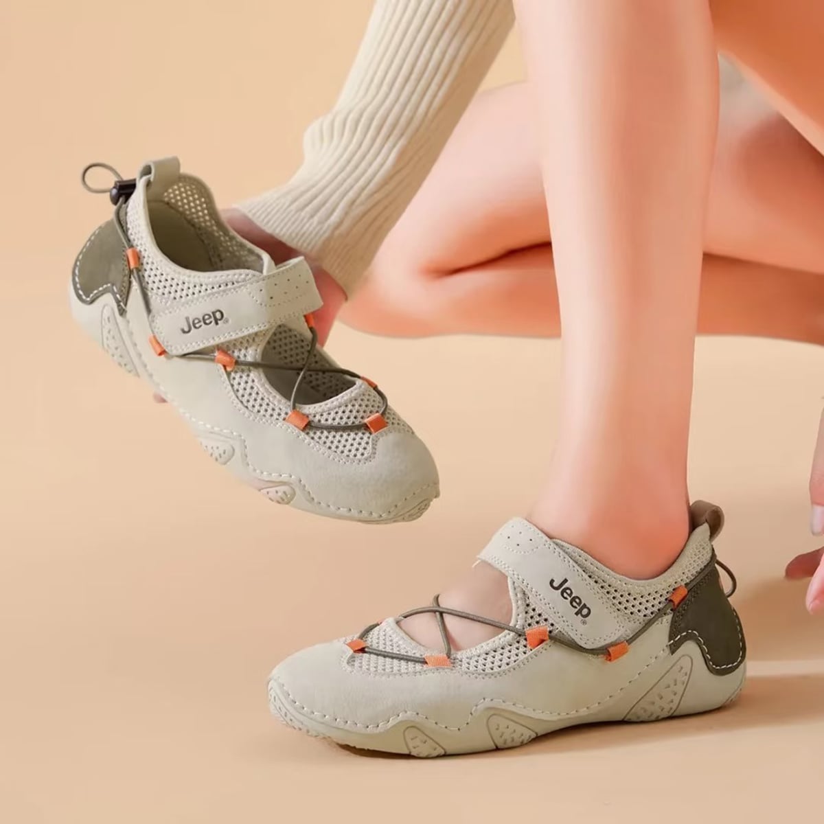 Jeep Outdoor Mary Jane Grey Orange - PX241WAS9321