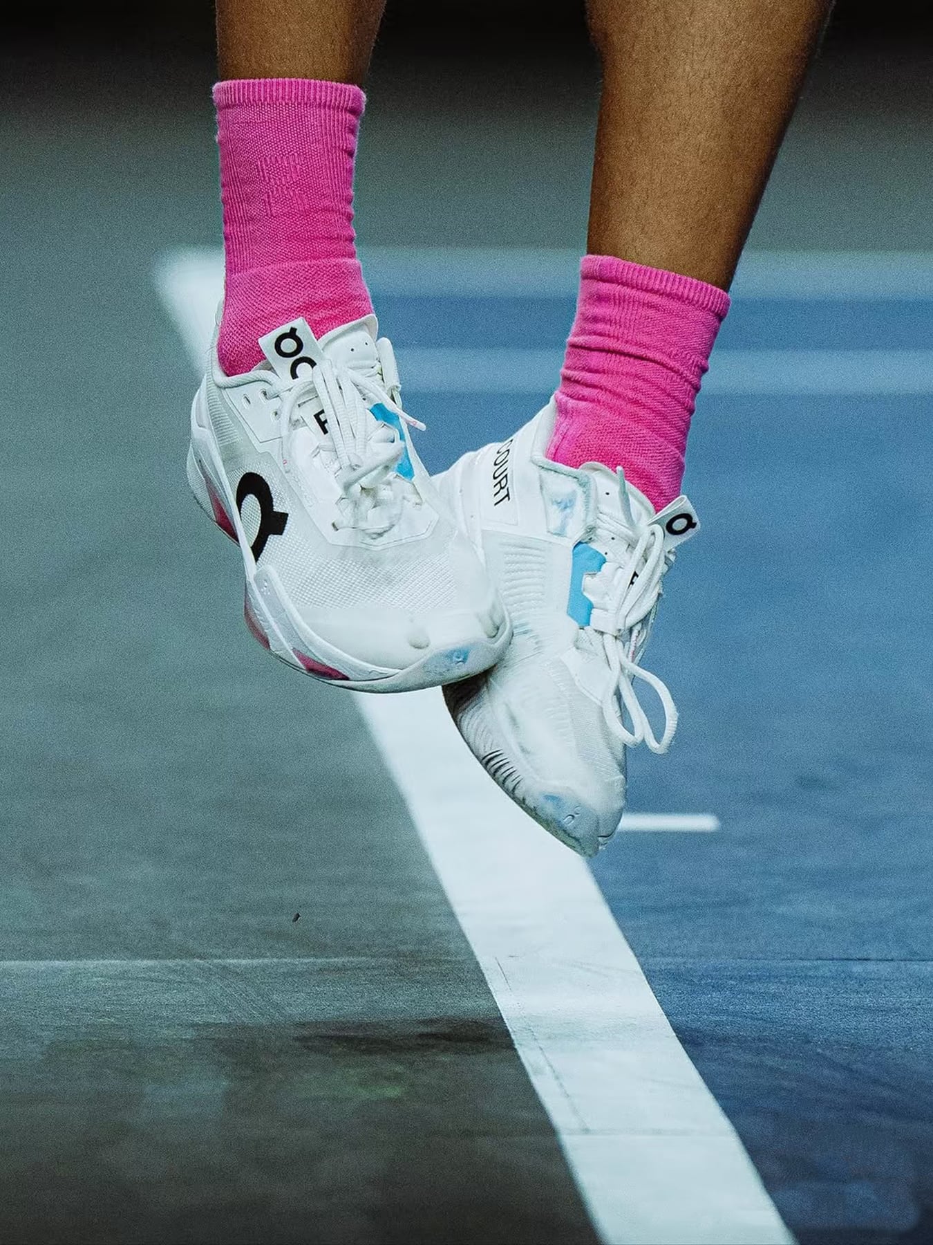 Giày Pickleball On The Roger Pro Fire “White Pink” - 3MF30102626