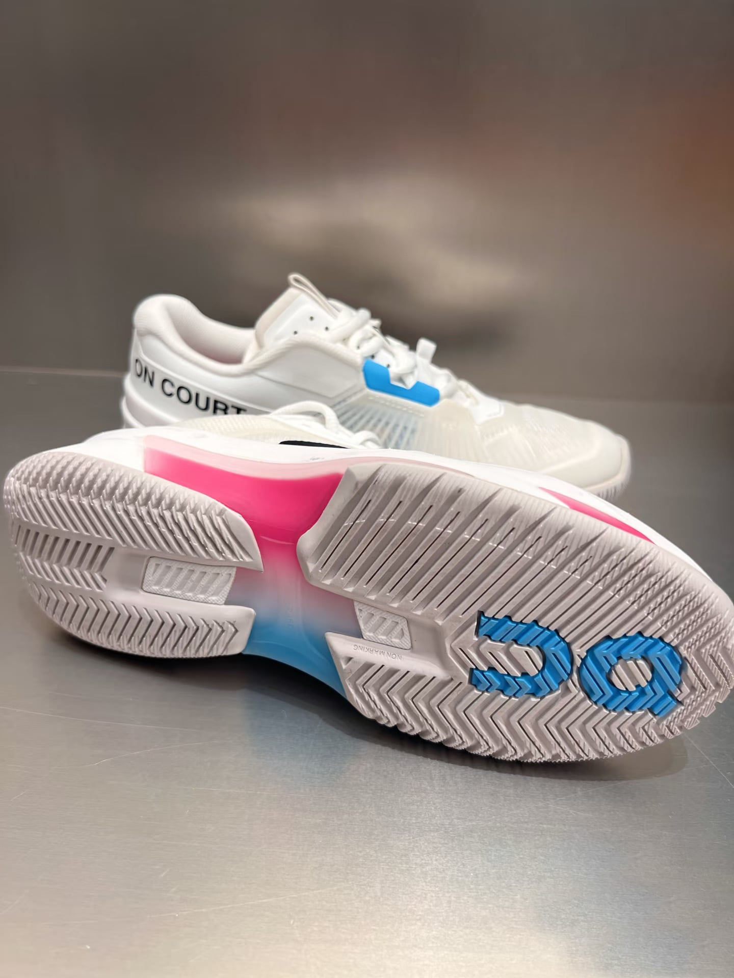 Giày Pickleball On The Roger Pro Fire “White Pink” - 3MF30102626