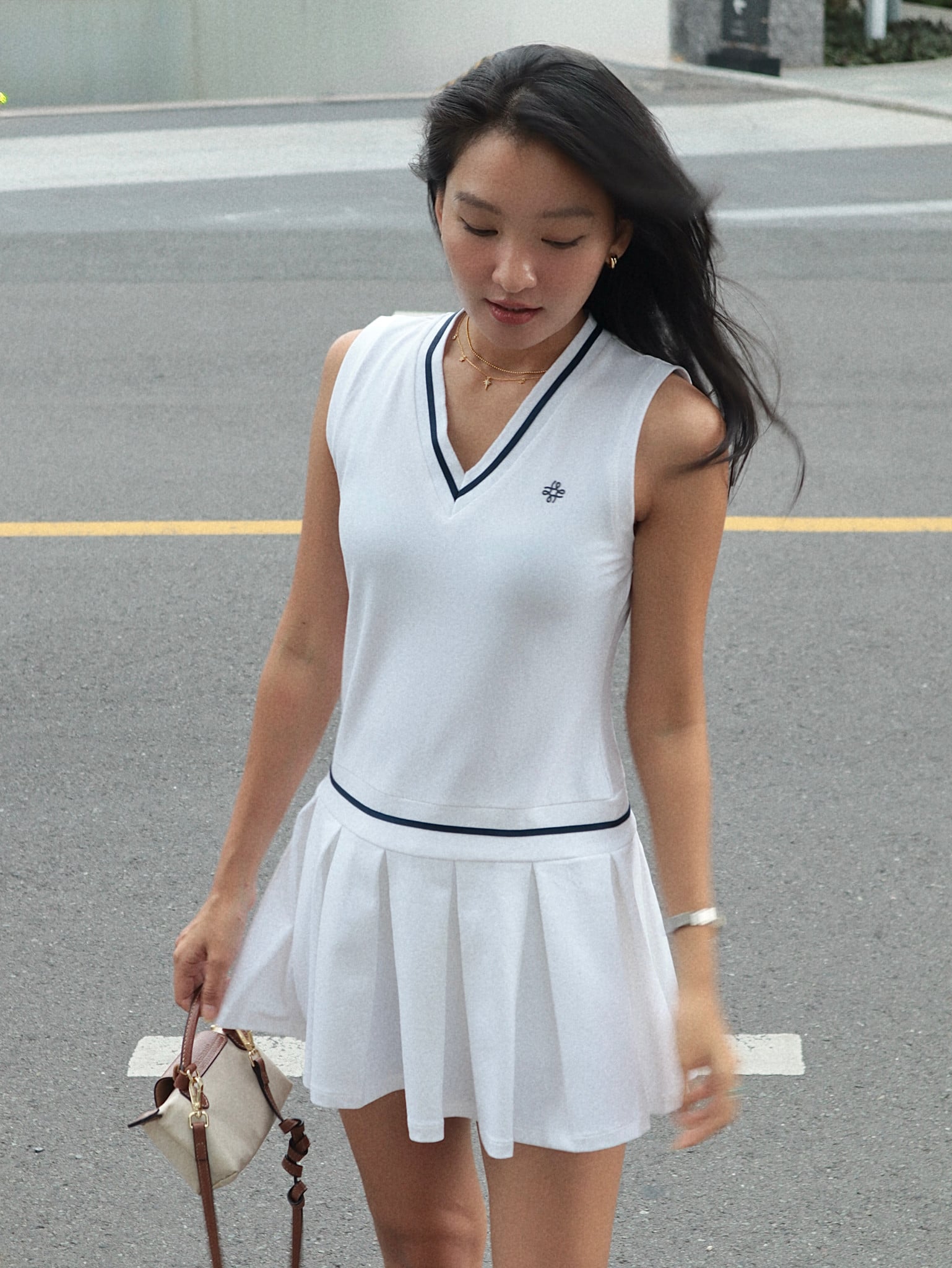 Set Đầm thể thao Ivy Dress - Trắng PicknMix