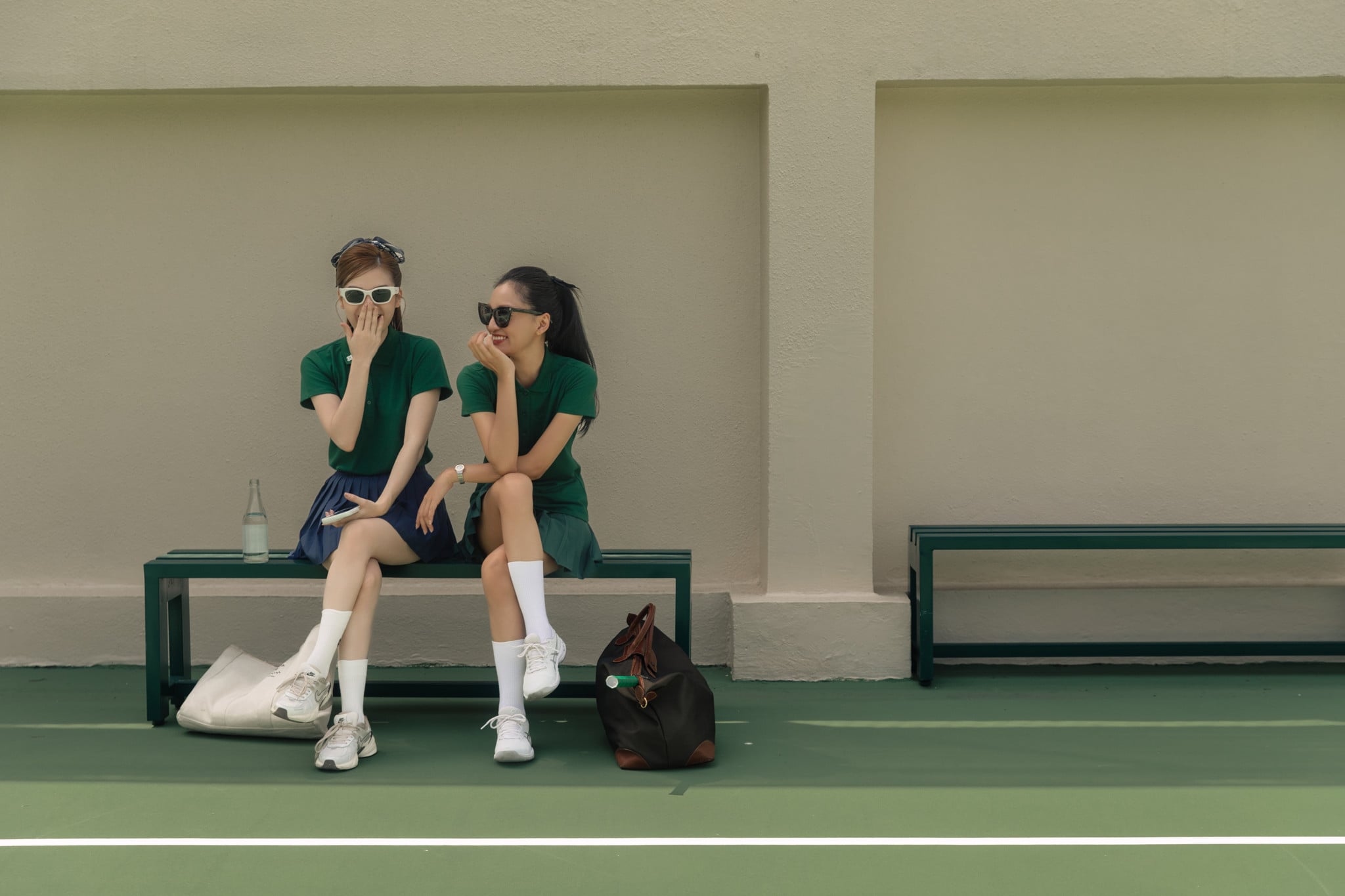 PicknMix - Chân Váy Pleated Skirt Xếp Ly Nhỏ - Xanh Navy