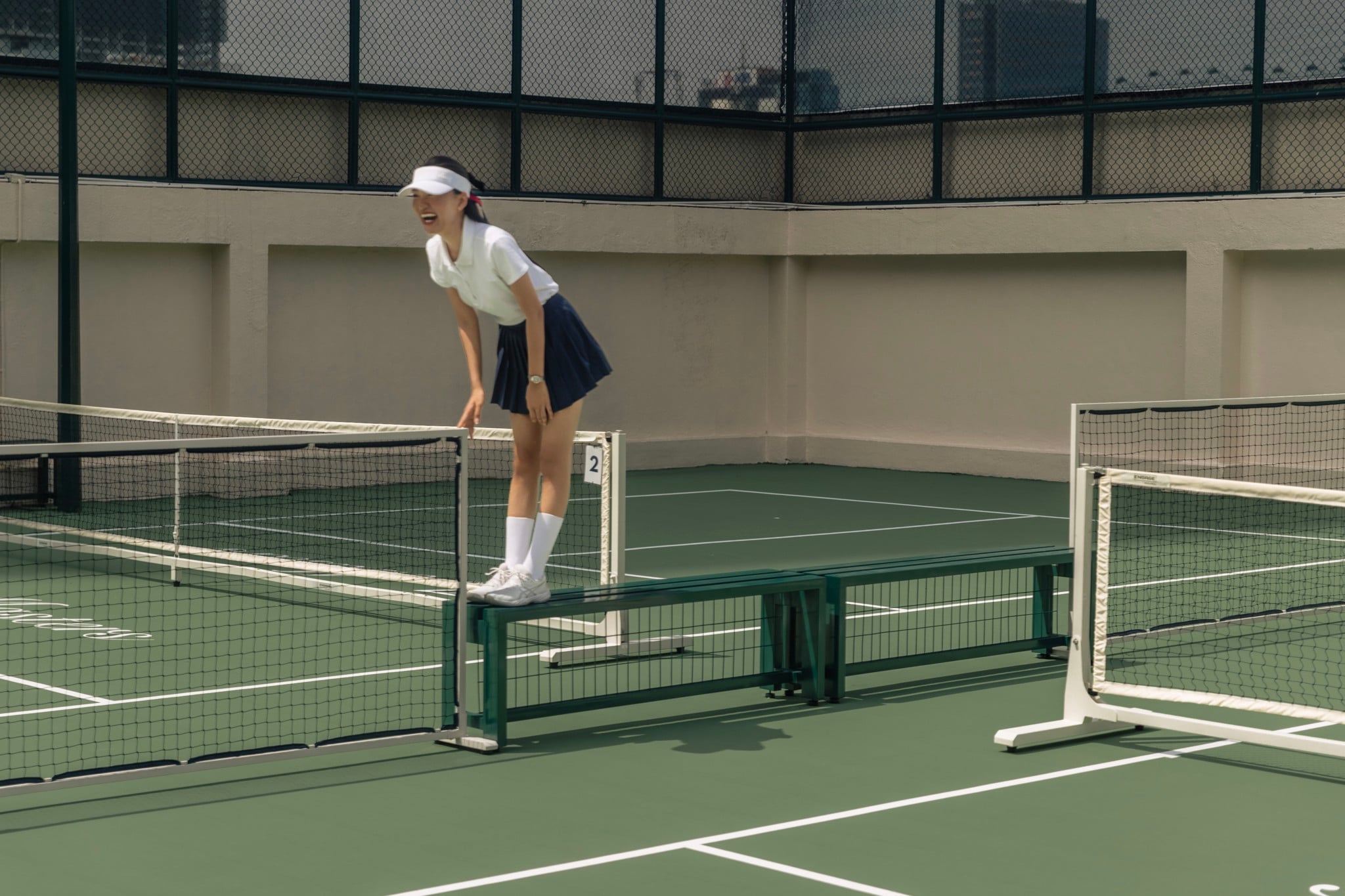 PicknMix - Chân Váy Pleated Skirt Xếp Ly Nhỏ - Xanh Navy