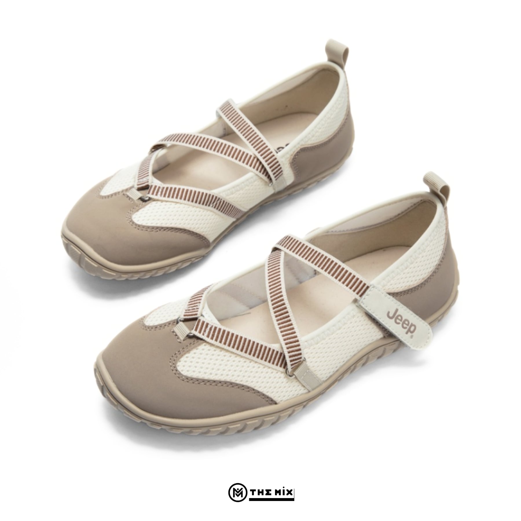 Jeep Mary Jane Outdoor Low Top Begie Cream - P651W131112