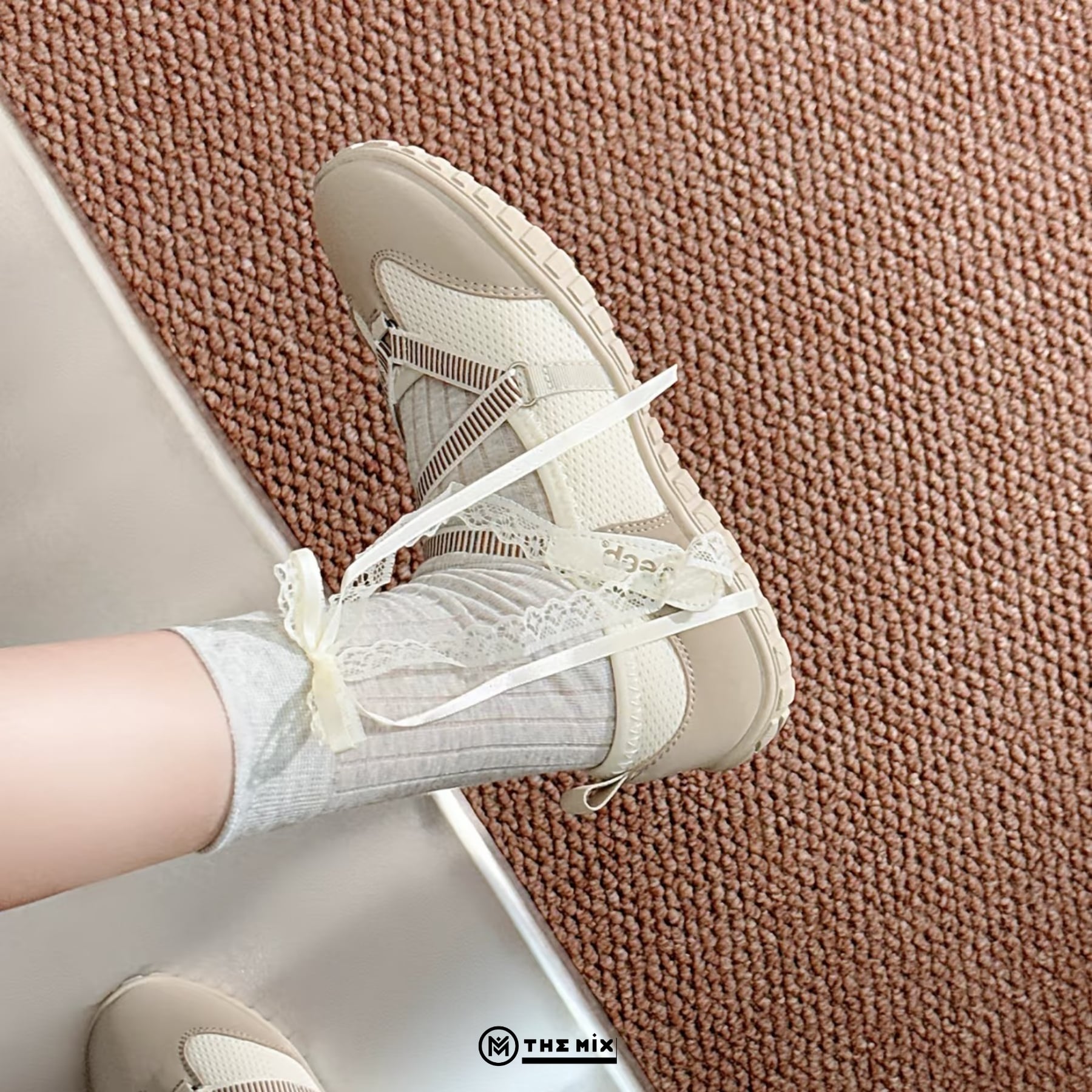 Jeep Mary Jane Outdoor Low Top Begie Cream - P651W131112