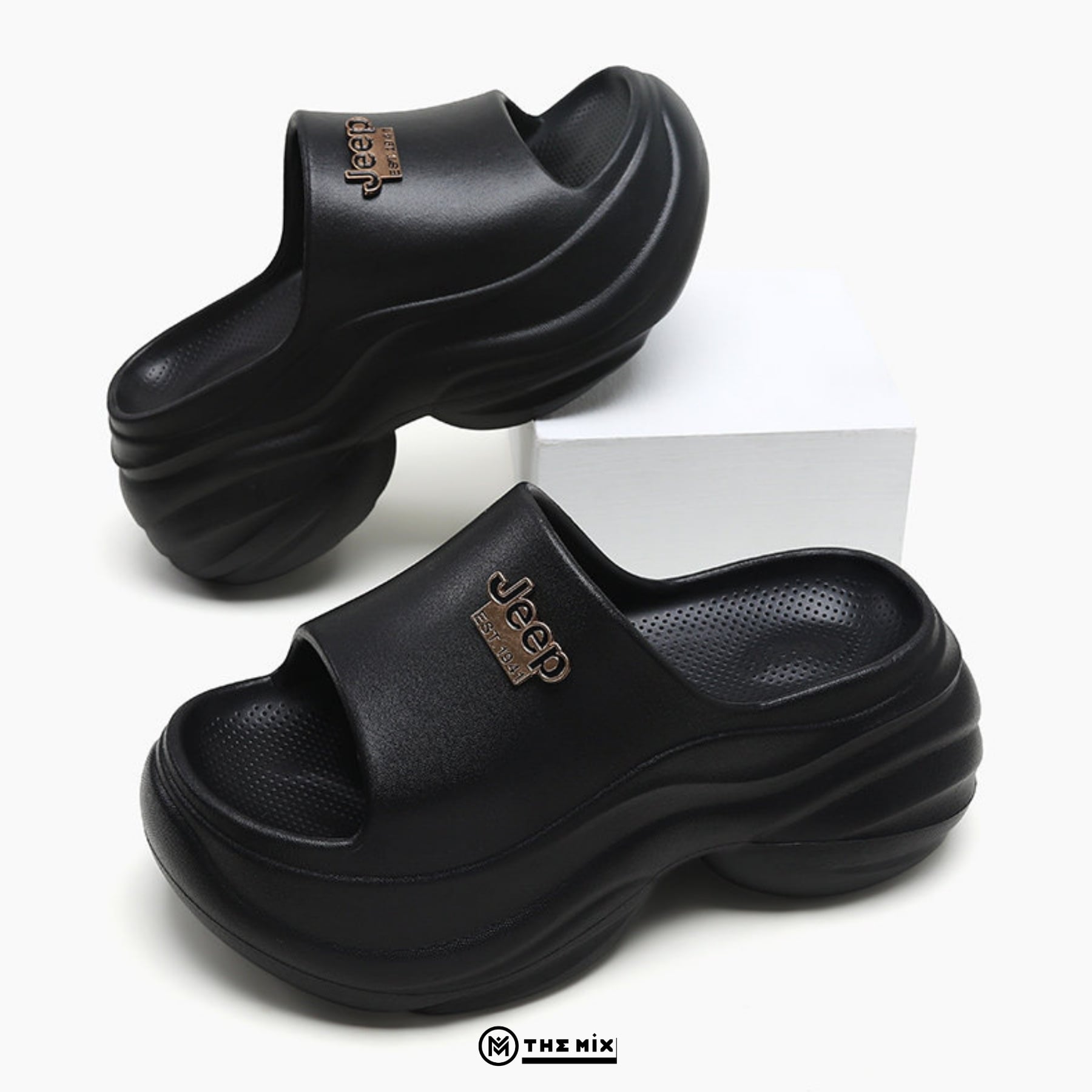 Jeep Mule Eva Foam 8cm Champs - Đen