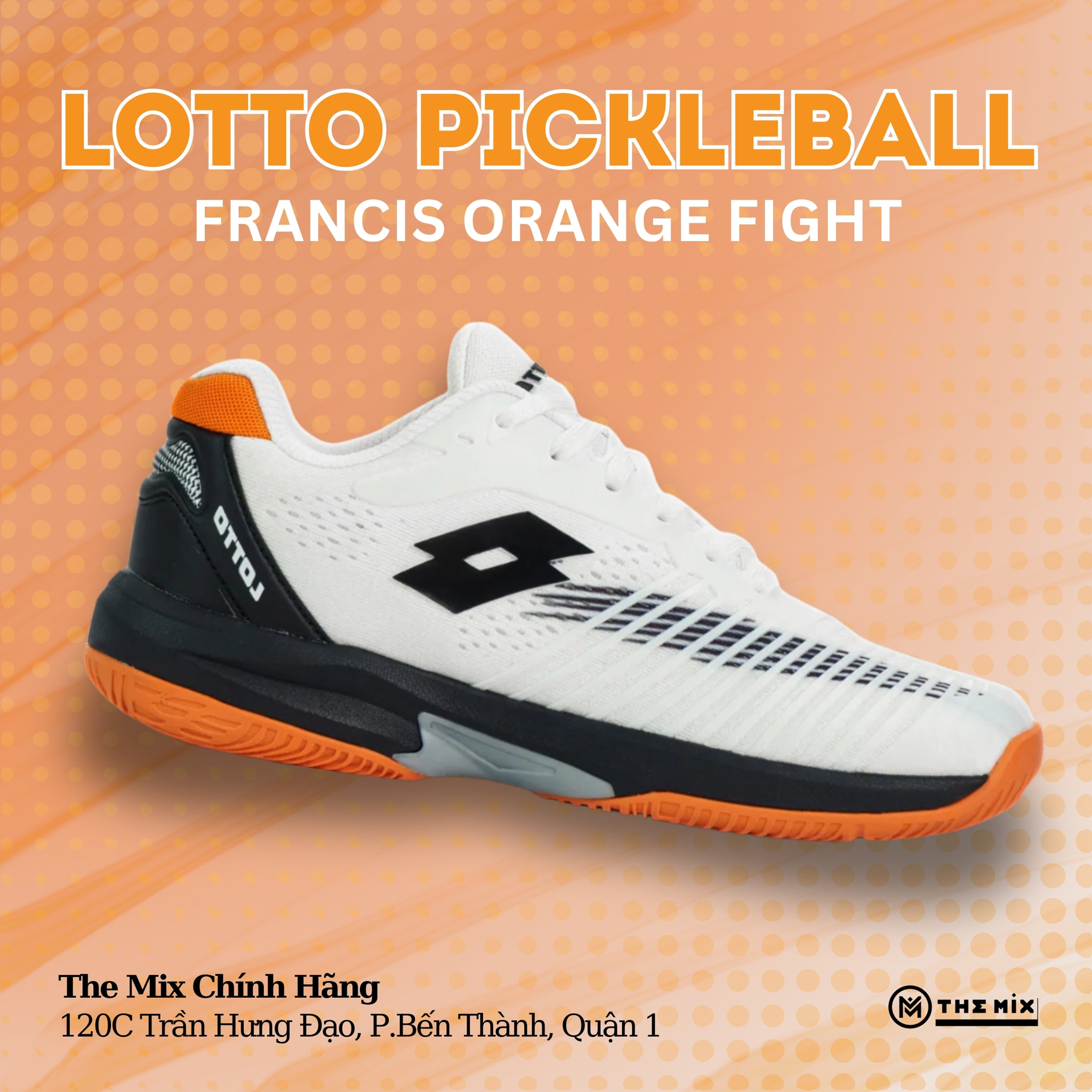 LOTTO Francis White Speed Orange - LOTTE0701O - Chính Hãng