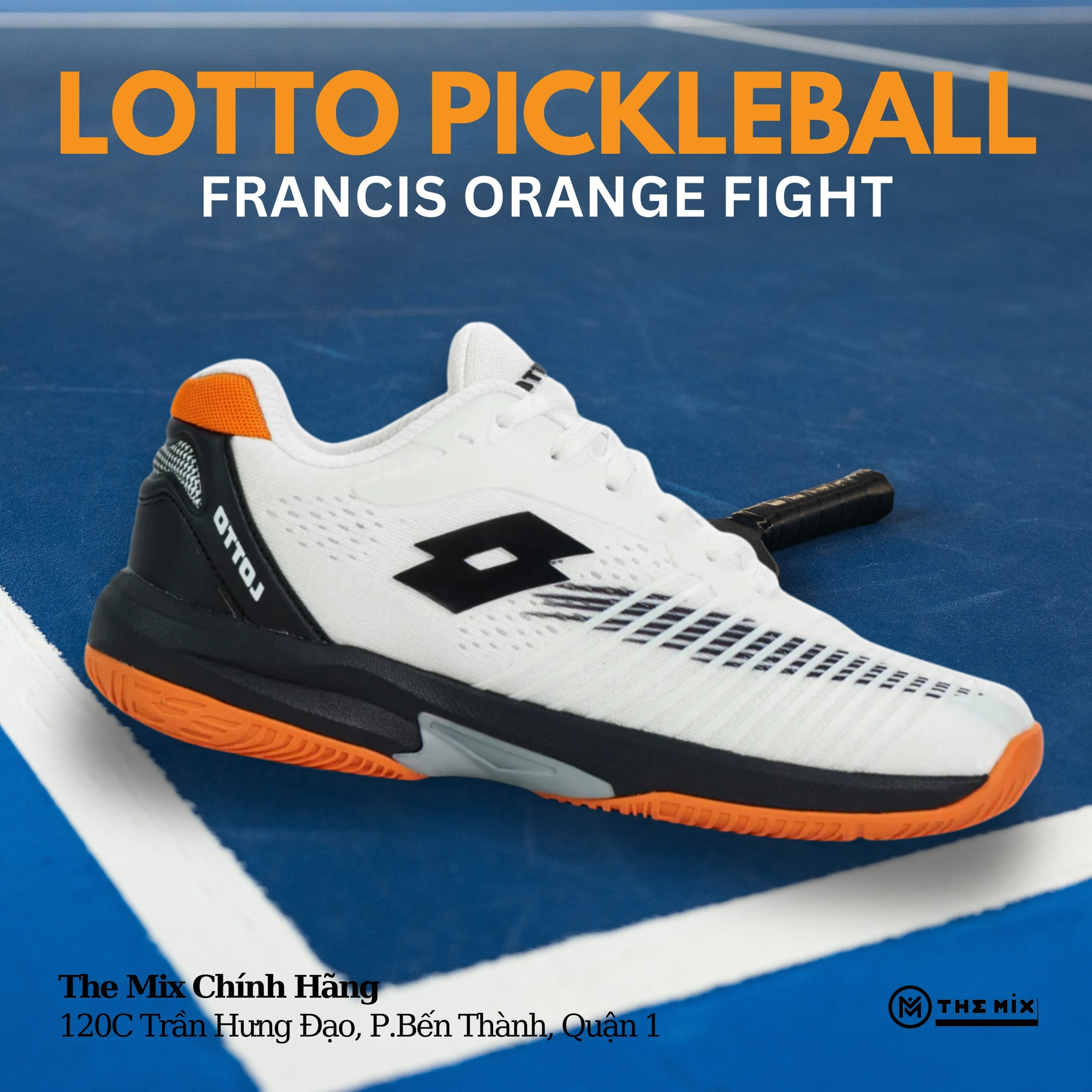 LOTTO Francis White Speed Orange - LOTTE0701O - Chính Hãng