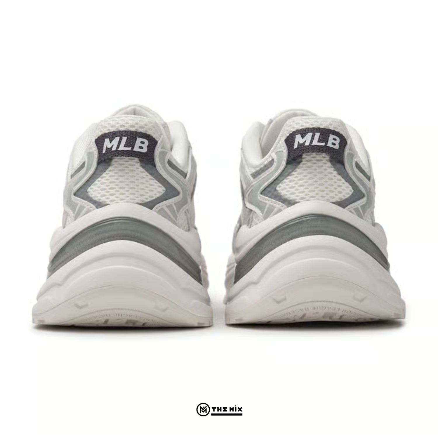MLB Curve Runner NY Trắng Xám 2025, MLB 3ARNSPL4N-50WHS, MLB Curve Runner, MLB NY White Grey, sneaker MLB trắng xám, New York Yankees sneaker, MLB Korea 2025