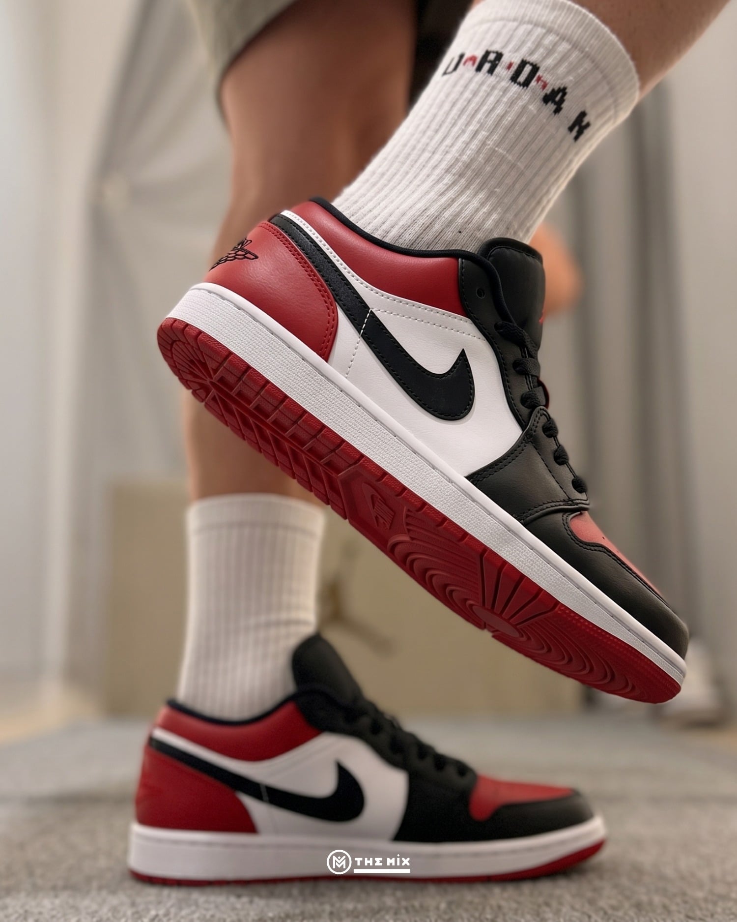 Air Jordan 1 Low Black Toe New, Jordan 1 Low Black Toe, IB8971-106, Jordan special box, upgraded leather Jordan 1 Low, Jordan heel logo, Black Toe Jordan Low