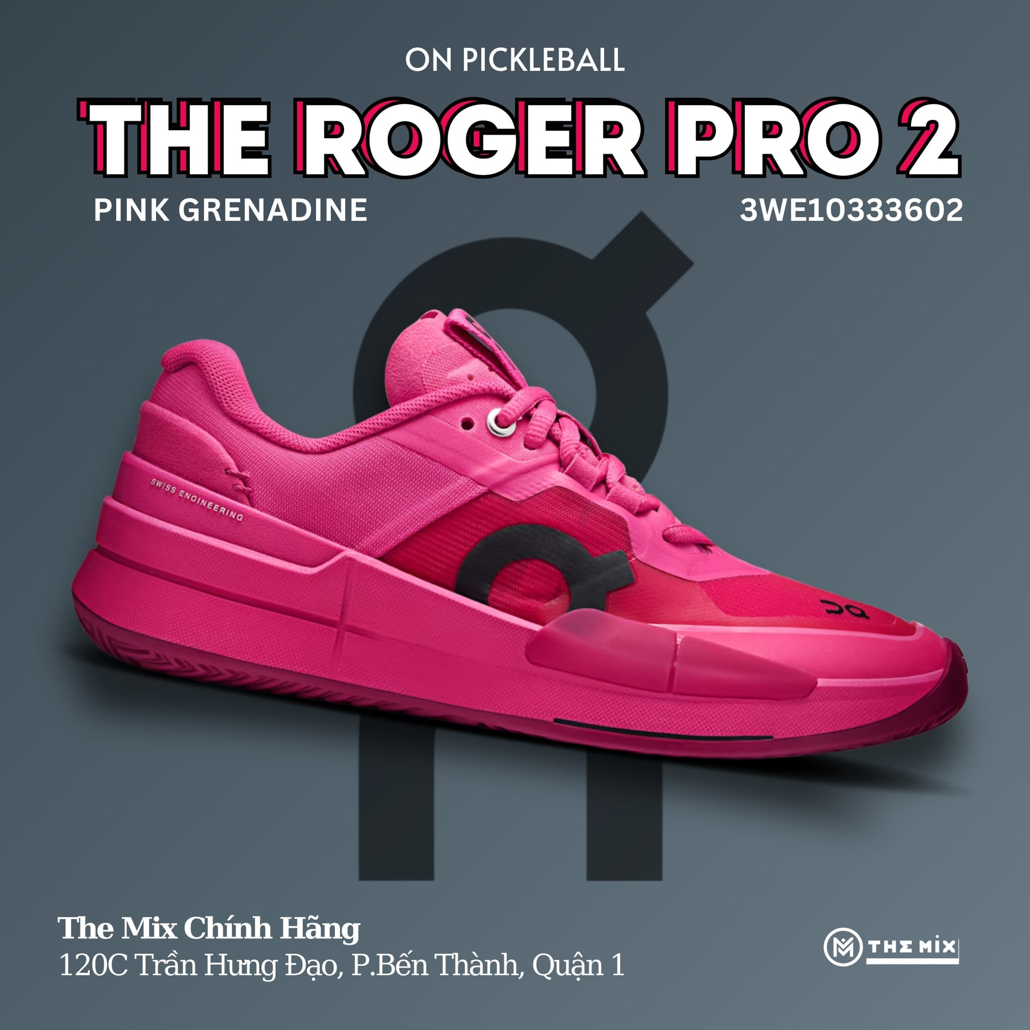 On The Roger Pro 2 Pink Grenadine - 3WE10333602 - Chính Hãng