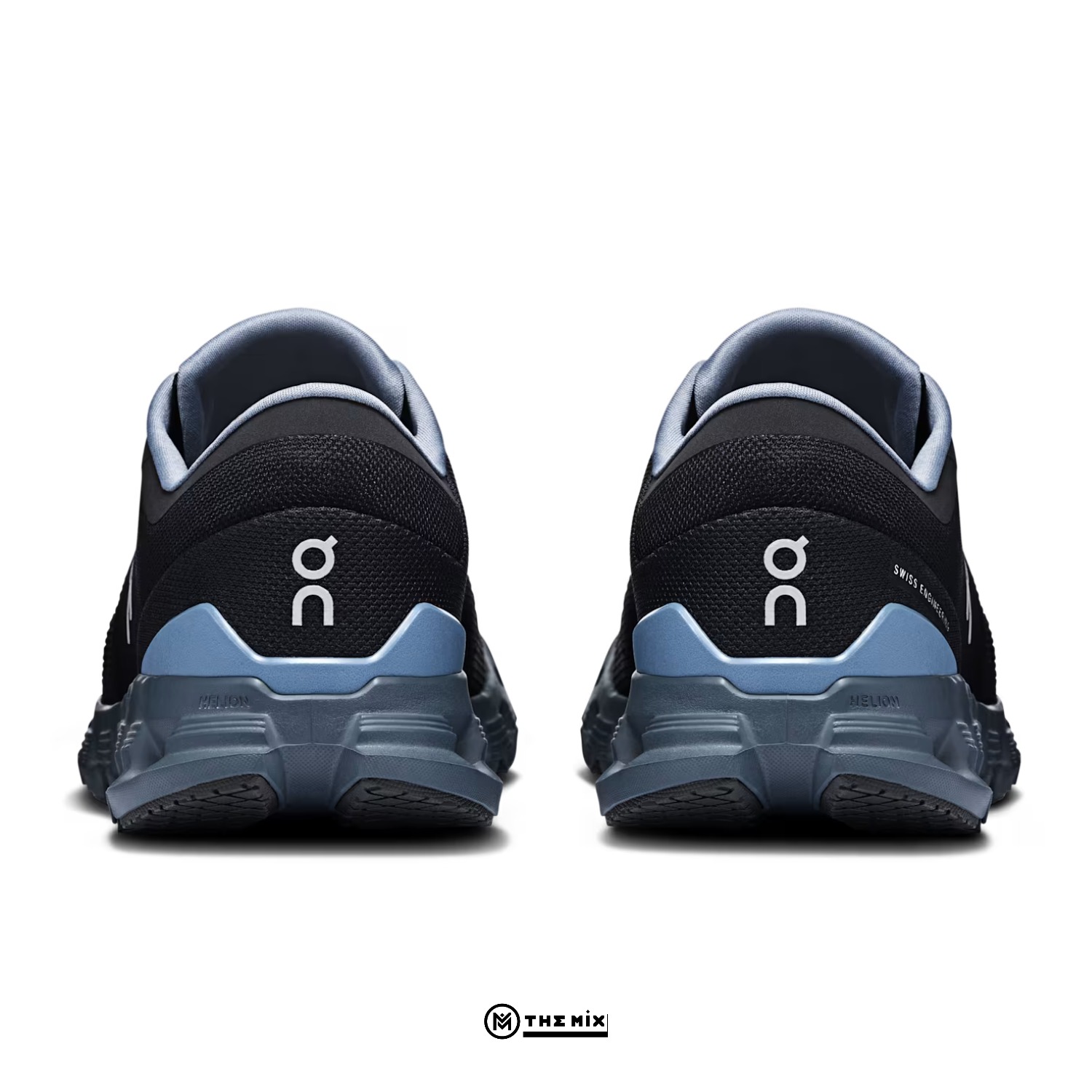ON Running Cloud X 4 “Black Chambray” 3ME30041446 với CloudTec®, Helion™ superfoam và Speedboard®, phù hợp training, gym, chạy ngắn và athleisure.