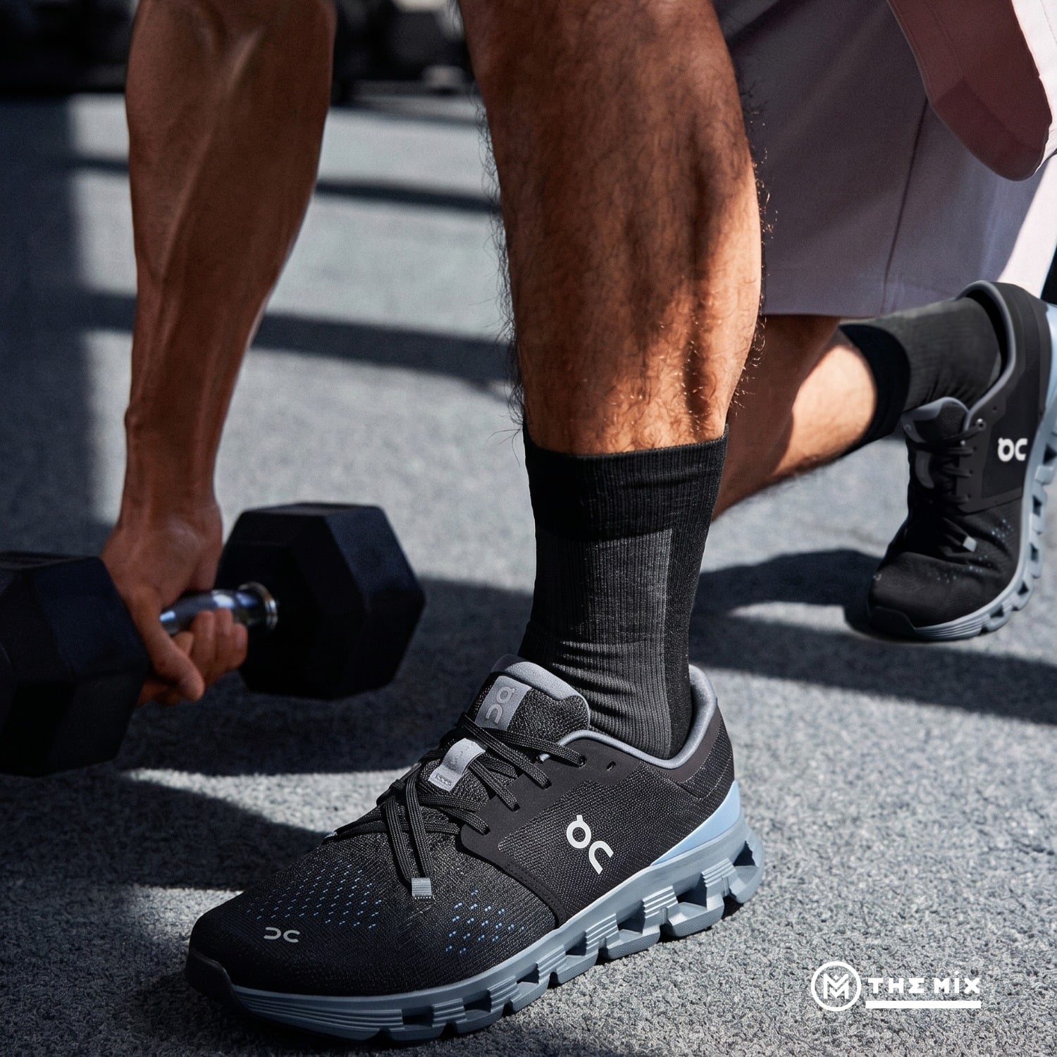 ON Running Cloud X 4 “Black Chambray” 3ME30041446 với CloudTec®, Helion™ superfoam và Speedboard®, phù hợp training, gym, chạy ngắn và athleisure.