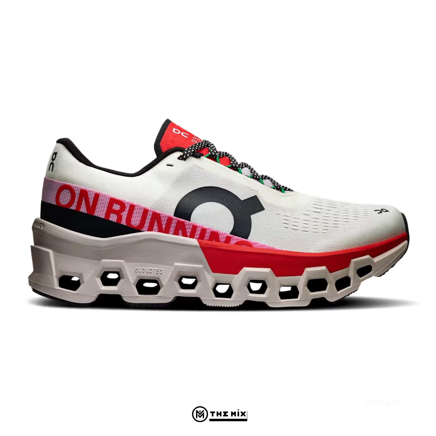 On Running Cloudmonster 2 Ivory Red - 3WE10113193 - Hàng Chính Hãng