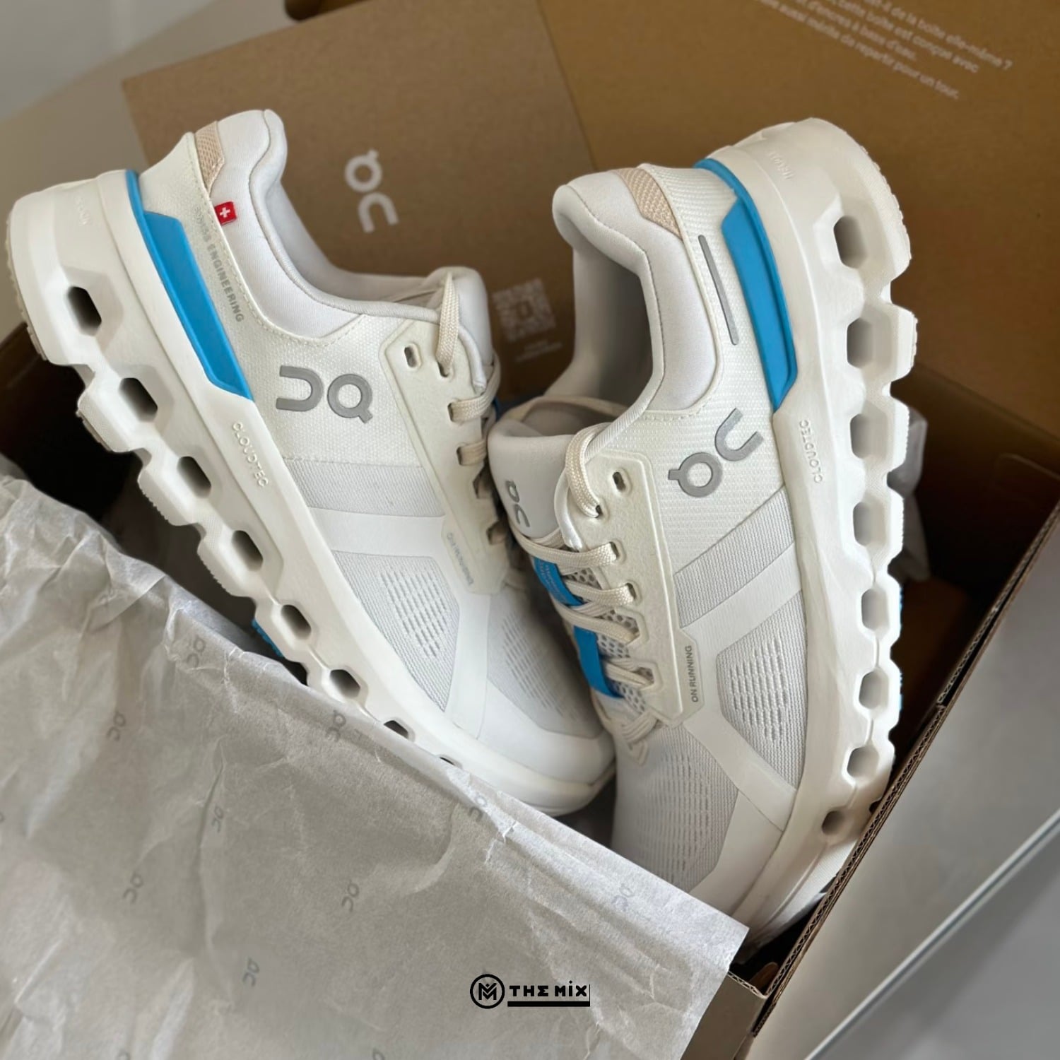 On Running Cloudrunner 2 White Horizon, ON Cloudrunner 2, 3WE10133195, CloudTec running shoes, Helion superfoam, daily running shoes, running shoes cho nữ