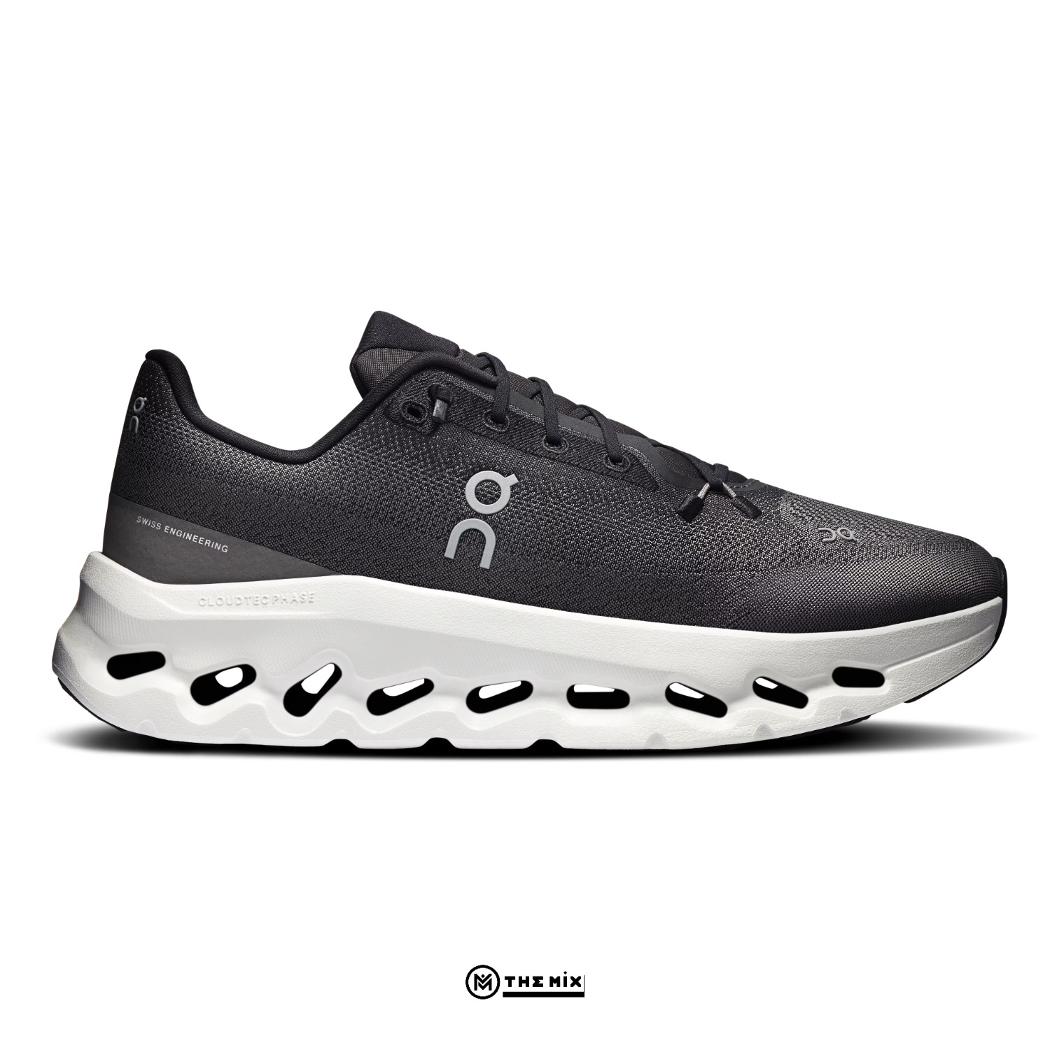 ON Running Cloudtilt, Black Asphalt Core, 3ME10100397, CloudTec Phase, Helion superfoam, Swiss sneaker