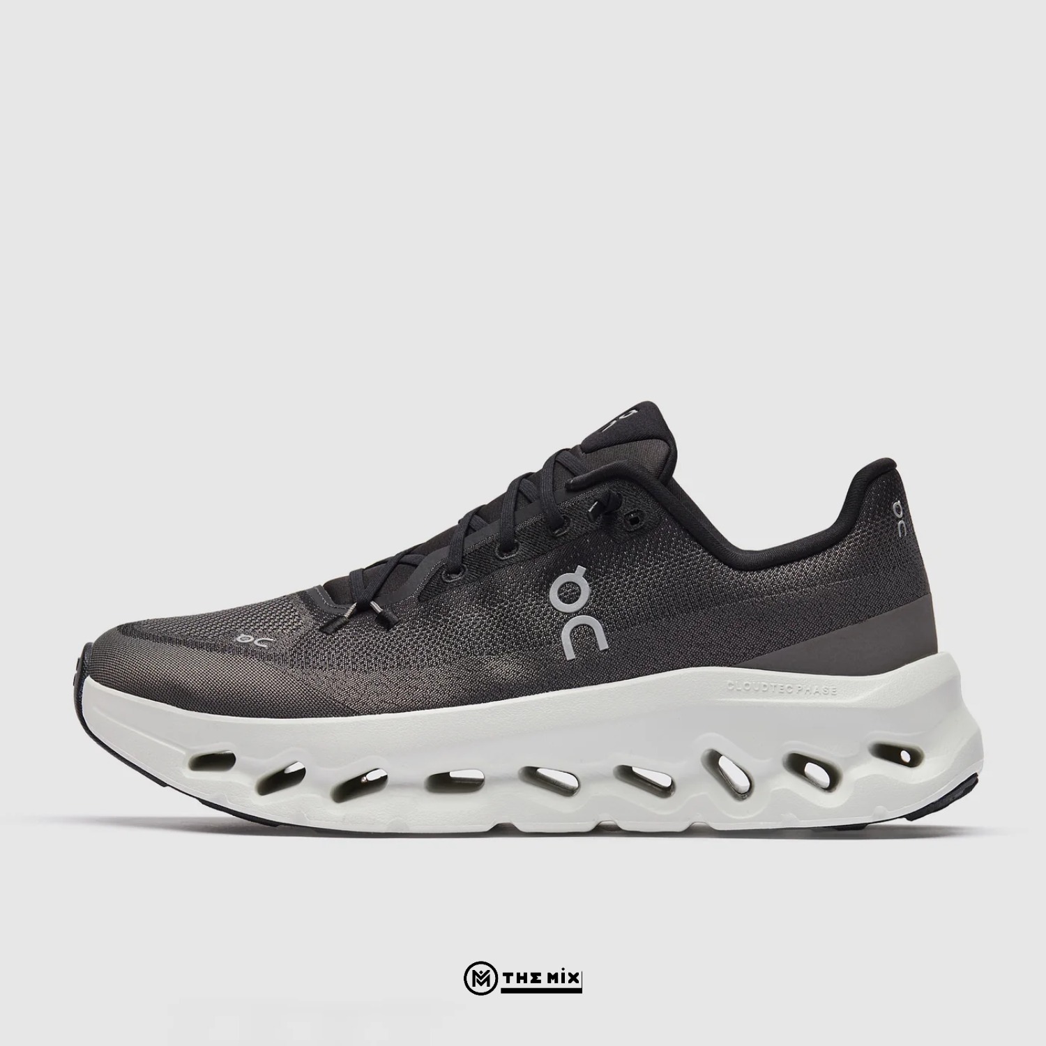 ON Running Cloudtilt, Black Asphalt Core, 3ME10100397, CloudTec Phase, Helion superfoam, Swiss sneaker