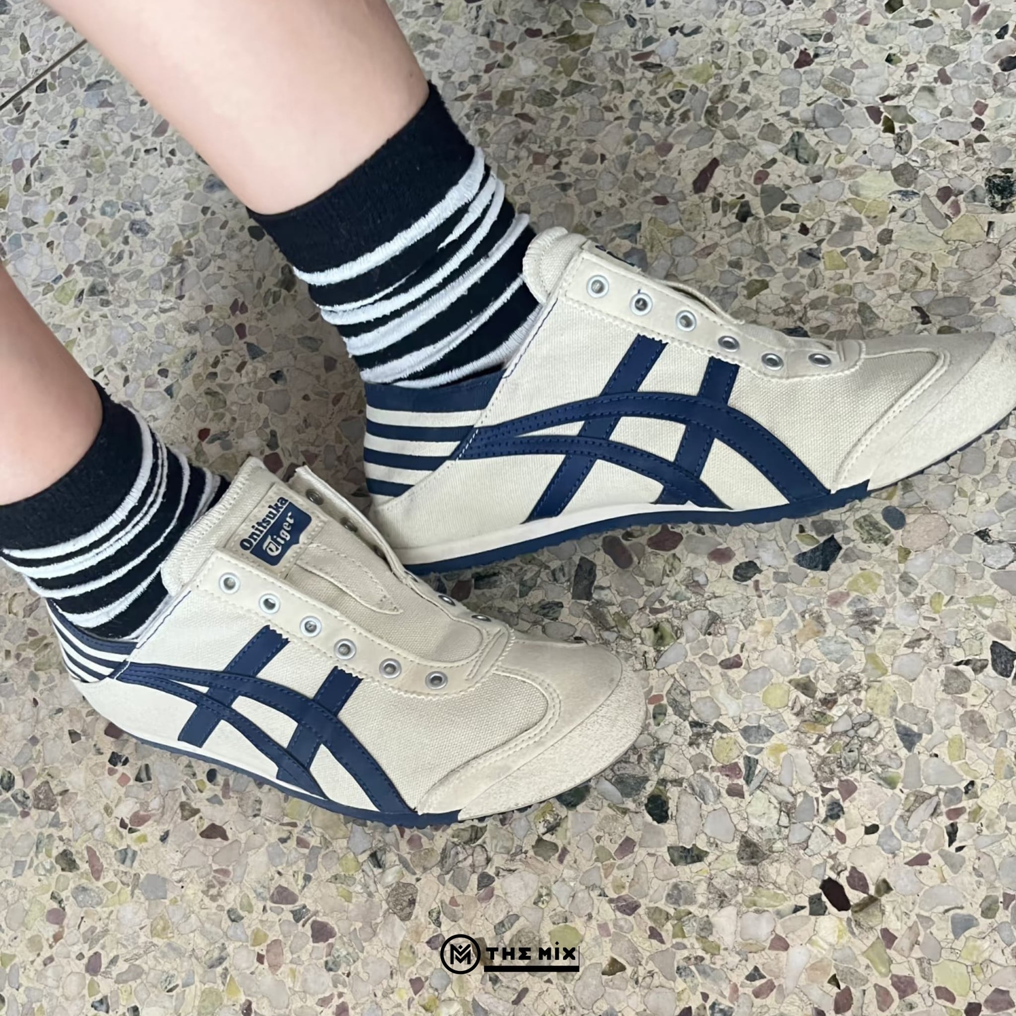 Onitsuka Tiger Mexico 66 Paraty Natural Navy - 1183C233-250 Chính Hãng