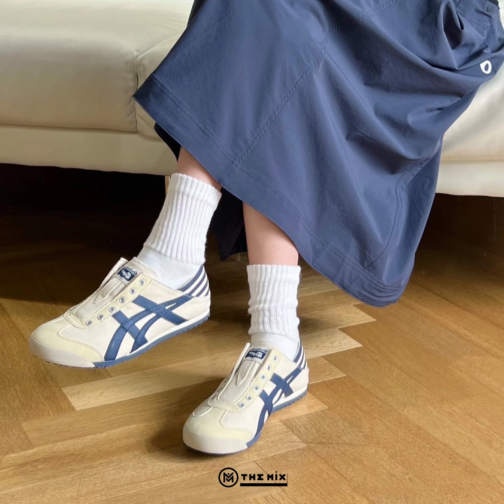 Onitsuka Tiger Mexico 66 Paraty Natural Navy - 1183C233-250 Chính Hãng