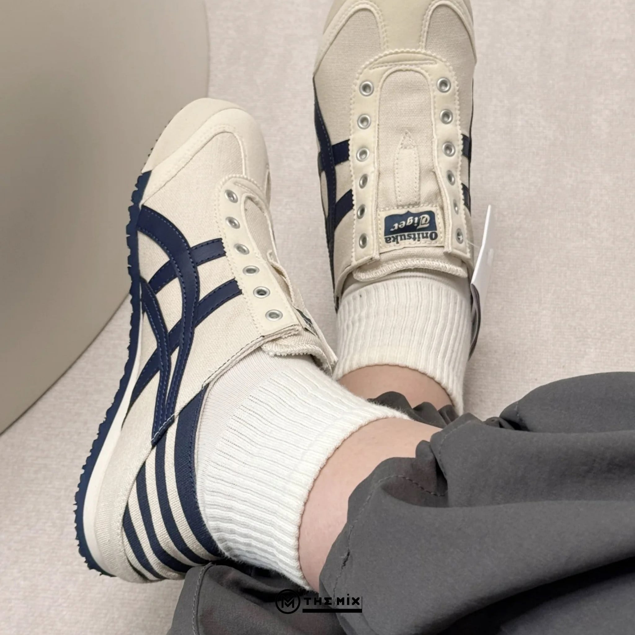 Onitsuka Tiger Mexico 66 Paraty Natural Navy - 1183C233-250 Chính Hãng