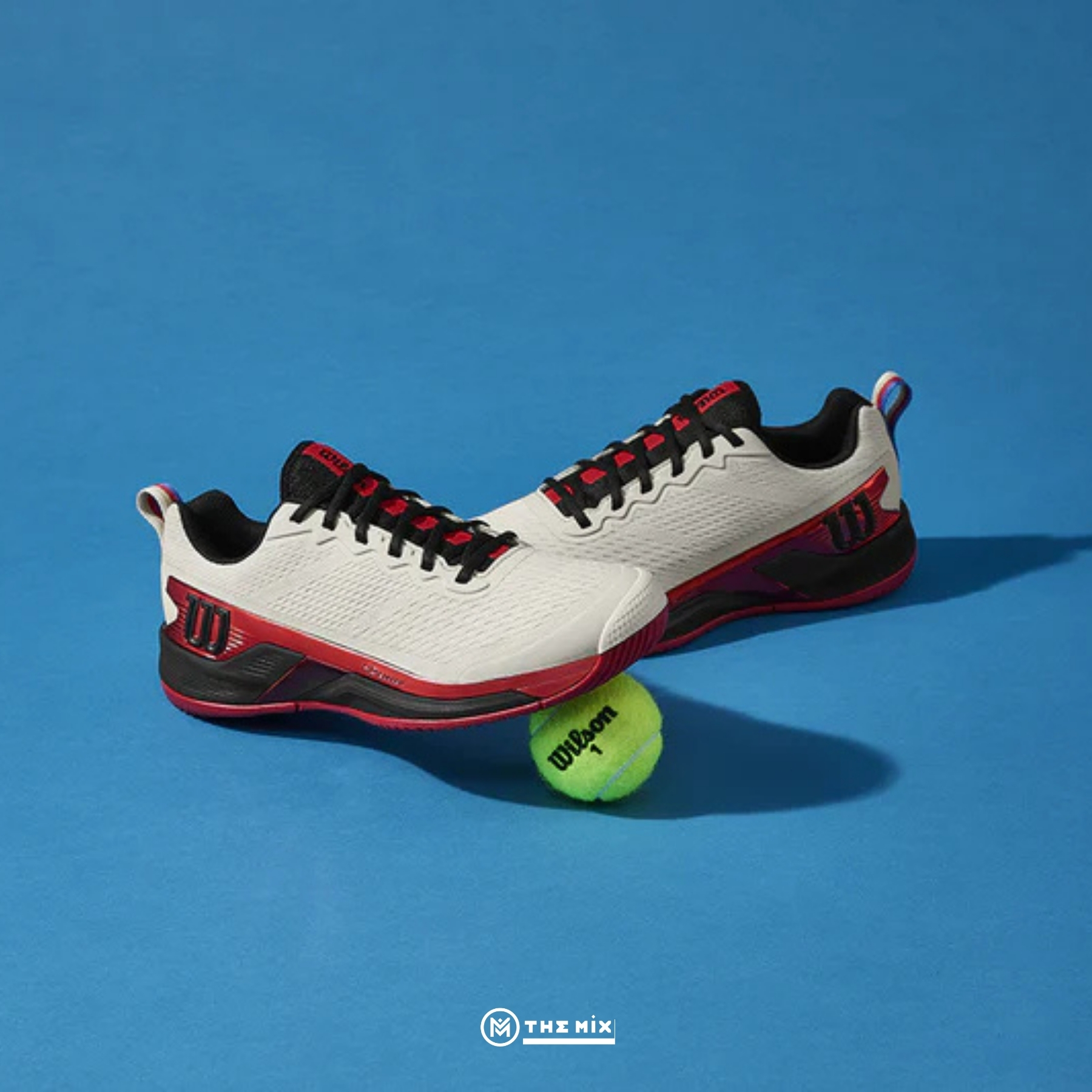 Wilson Rush Pro 4.5 USO Tofu Infrared Black - WRS336670 Chính Hãng - The Mix Giày Pickleball Chính Hãng