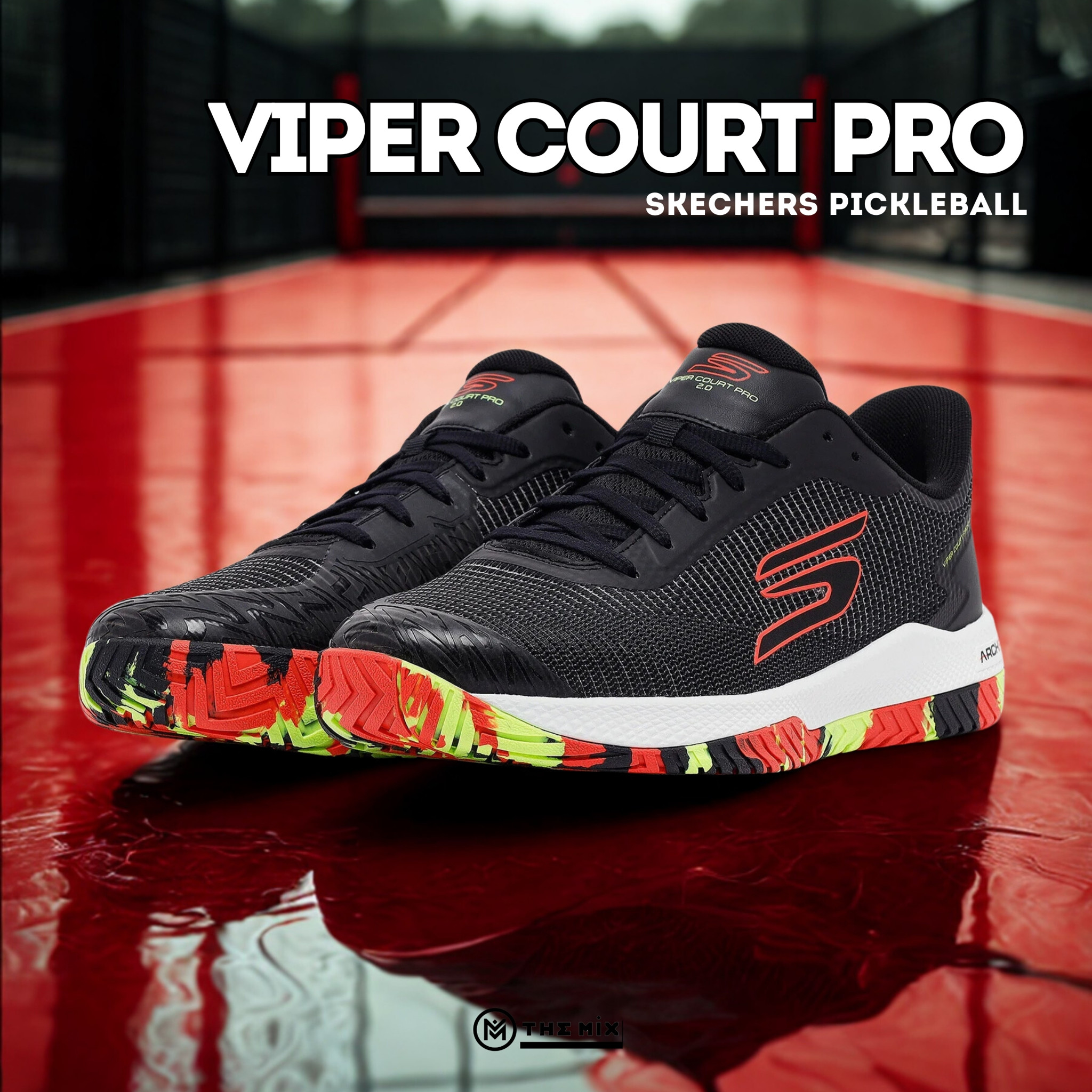 Skechers Viper Court Pro 2.0 Black - 246109C-BKMT Chính hãng