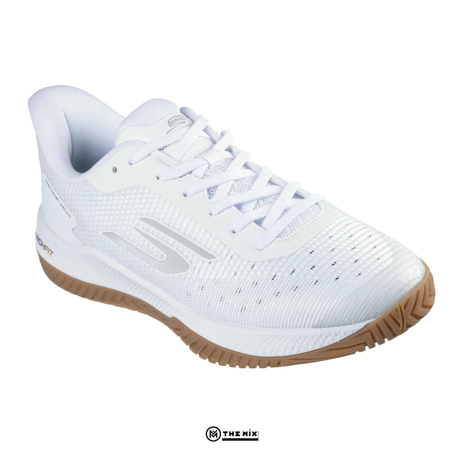 Skechers Viper Court Pro 2.0 White, Skechers pickleball shoes, 172109W-WHT, Goodyear Performance outsole, white pickleball shoes, court shoes - Giày Pickleball Skecher