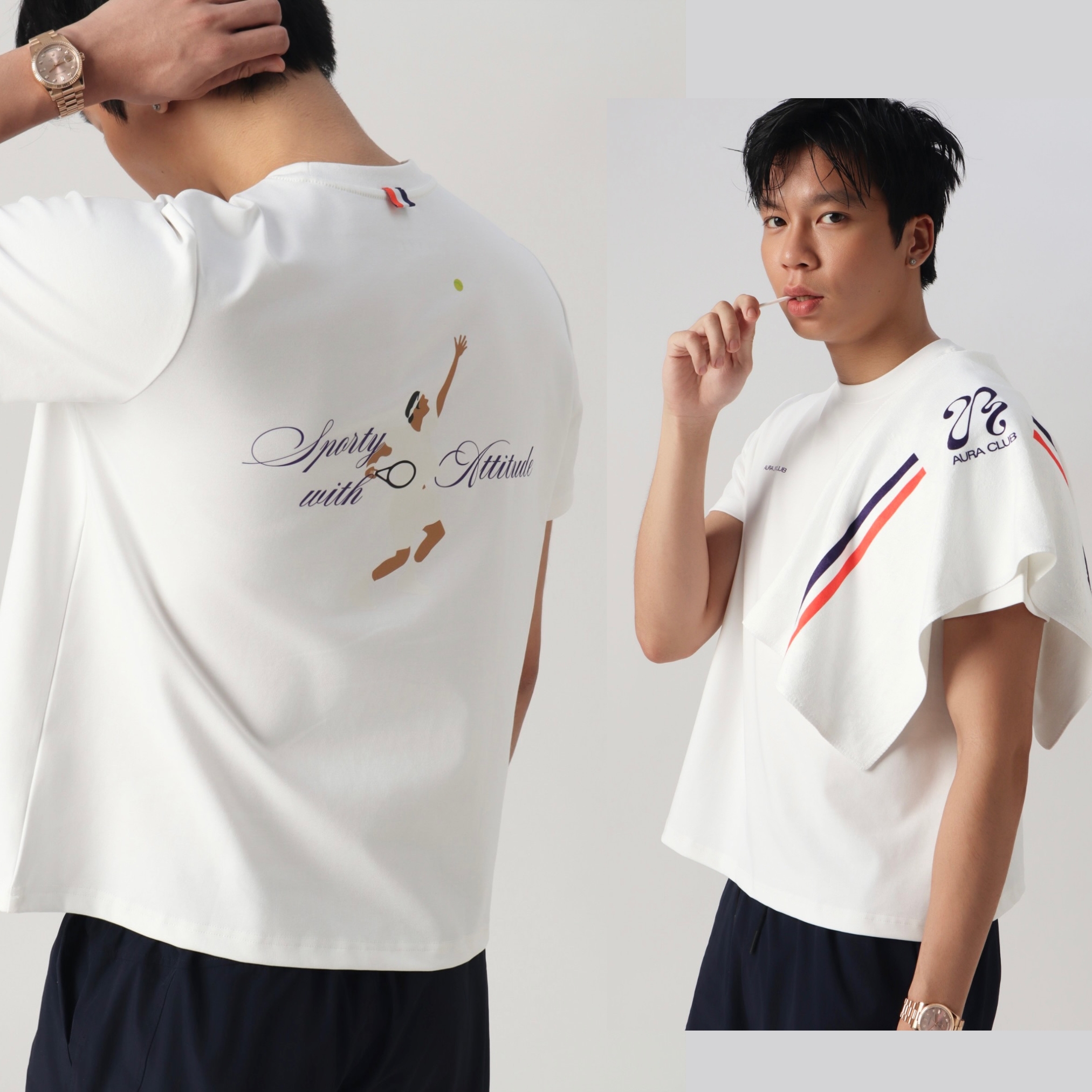 Áo Aura Club Signature Shirt - Trắng