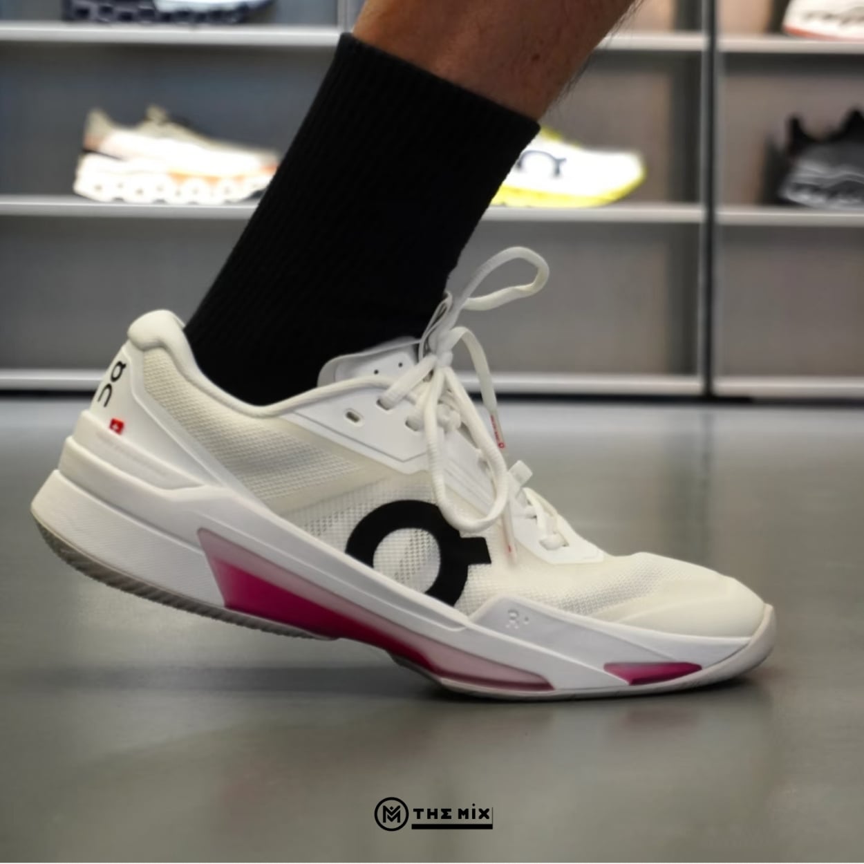 Giày Pickleball On The Roger Pro Fire “White Pink” - 3MF30102626