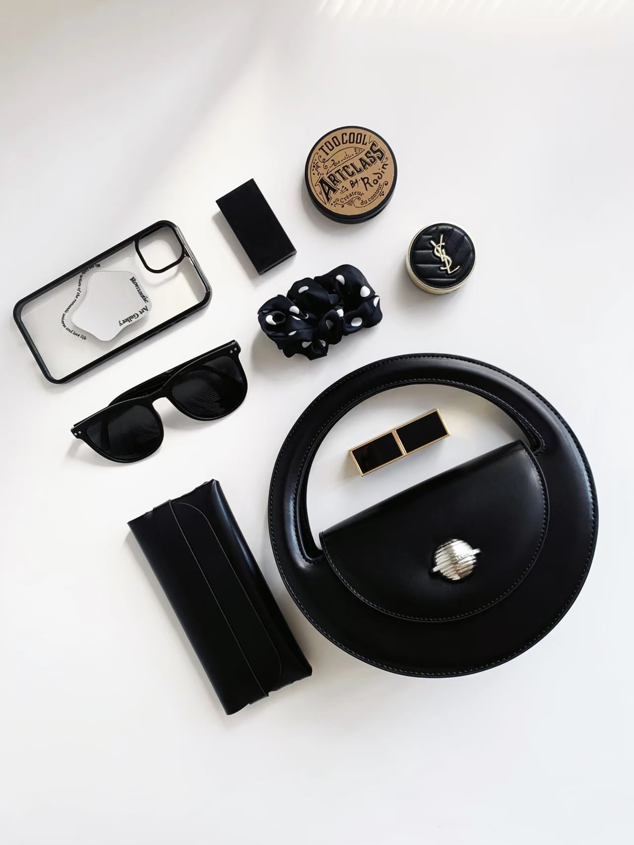 Túi Tennco Tròn Đen - The Mix Hàng Chính Hãng