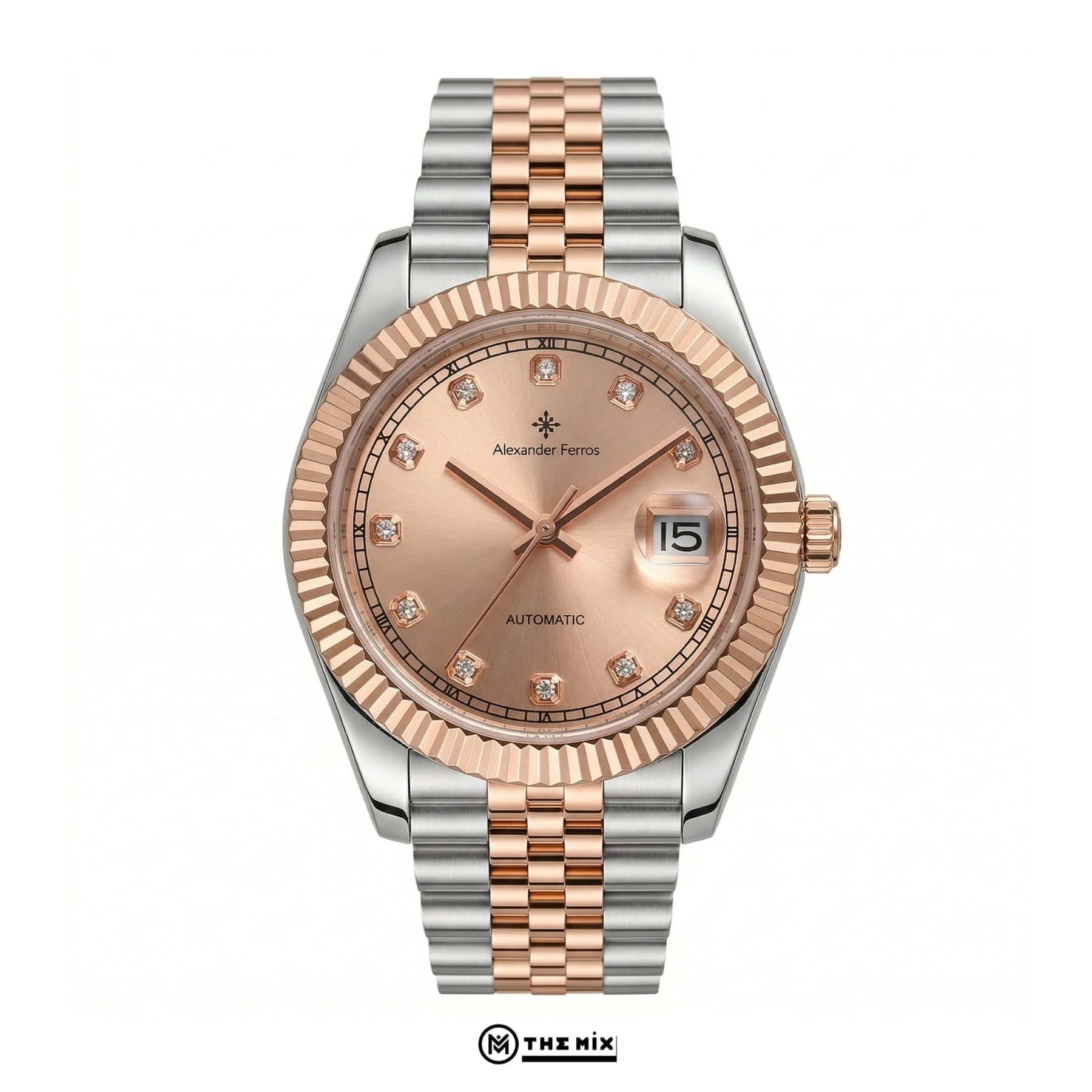 Đồng Hồ Alexander Ferros 8132D/15 - 40mm Light Sunburst Dial Fluted