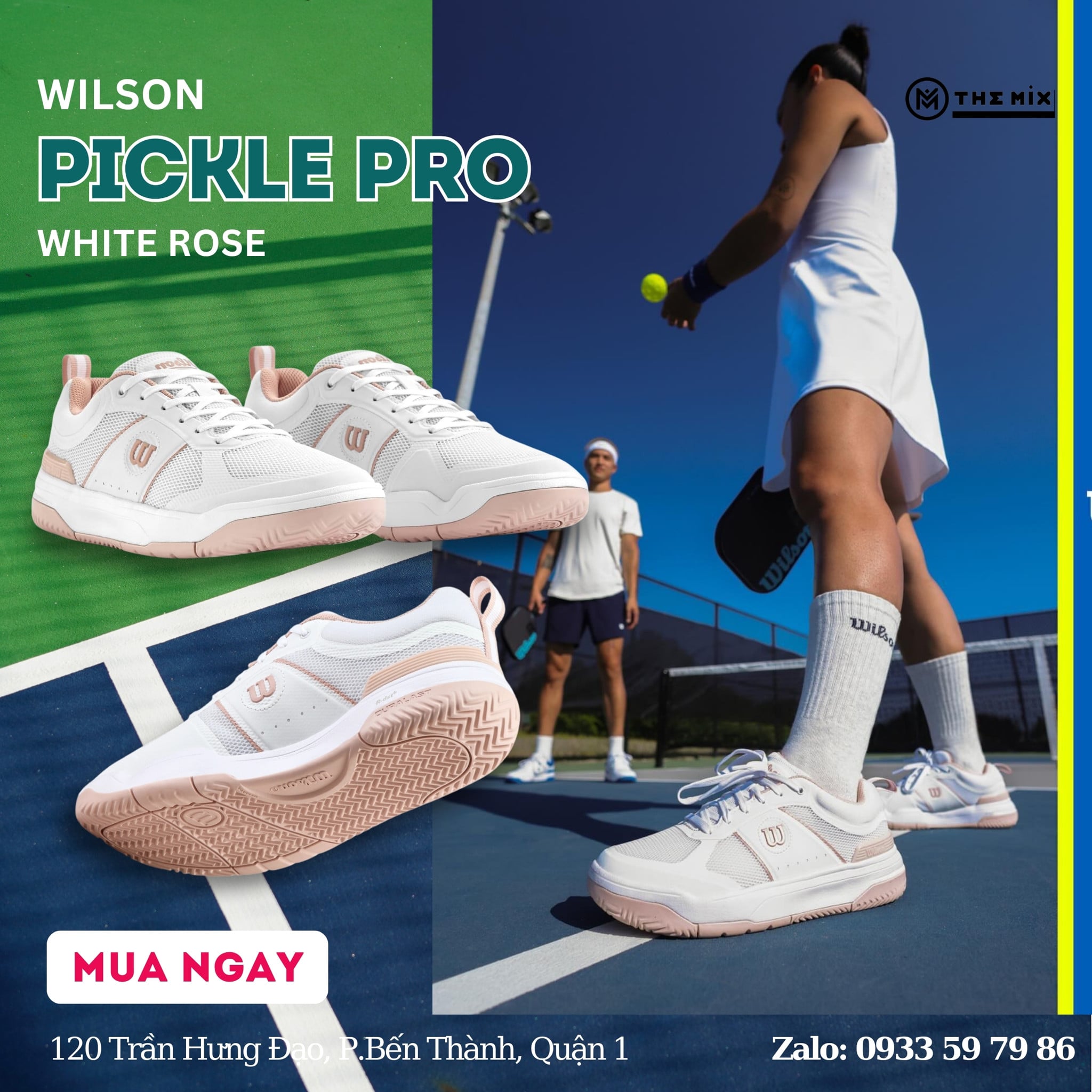 Wilson Pickle Pro White Rose - WRS334590 - Chính Hãng