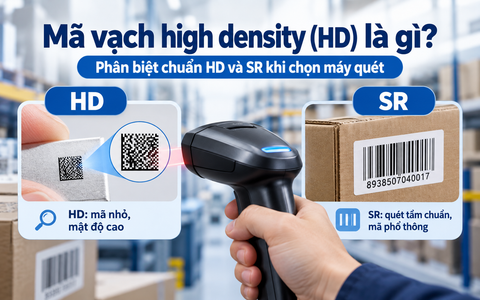 Mã vạch high density (HD) là gì? Phân biệt chuẩn HD và SR khi chọn máy quét