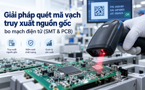 Giải pháp quét mã vạch truy xuất nguồn gốc bo mạch điện tử (SMT & PCB)