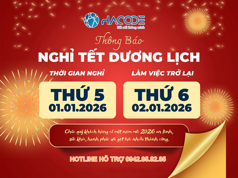 Thông báo Lịch nghỉ Tết dương lịch 2026